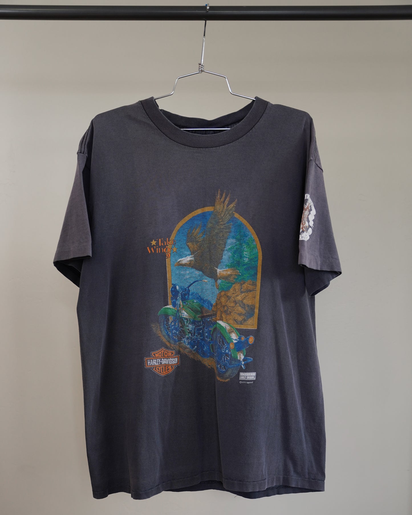 90's Faded Harley Davidson Tee - Large
