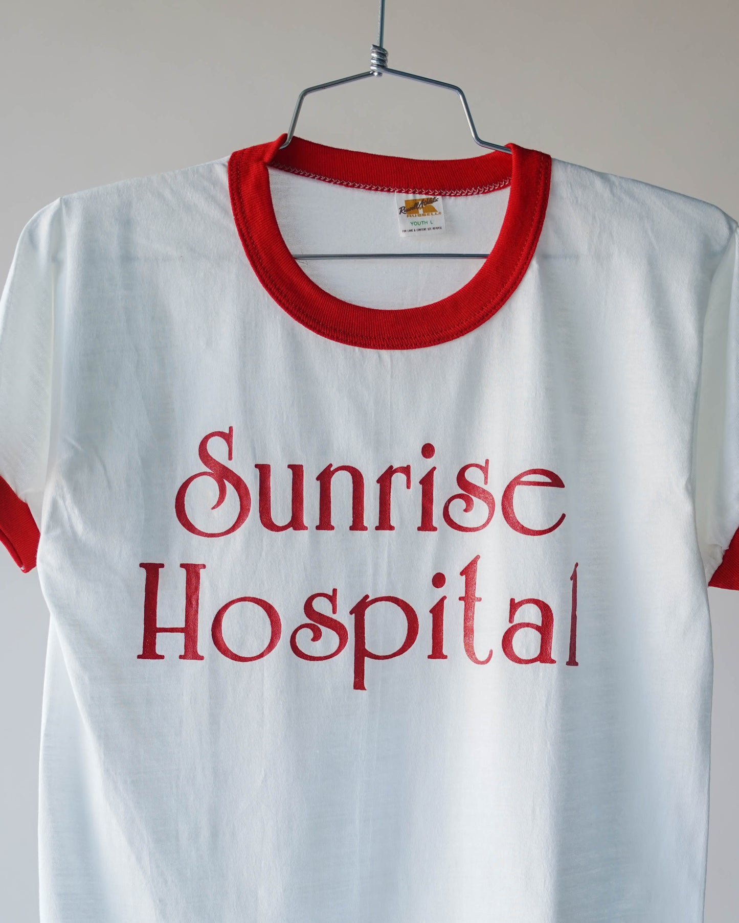 70's Sunrise Hospital Ringer Tee - Small