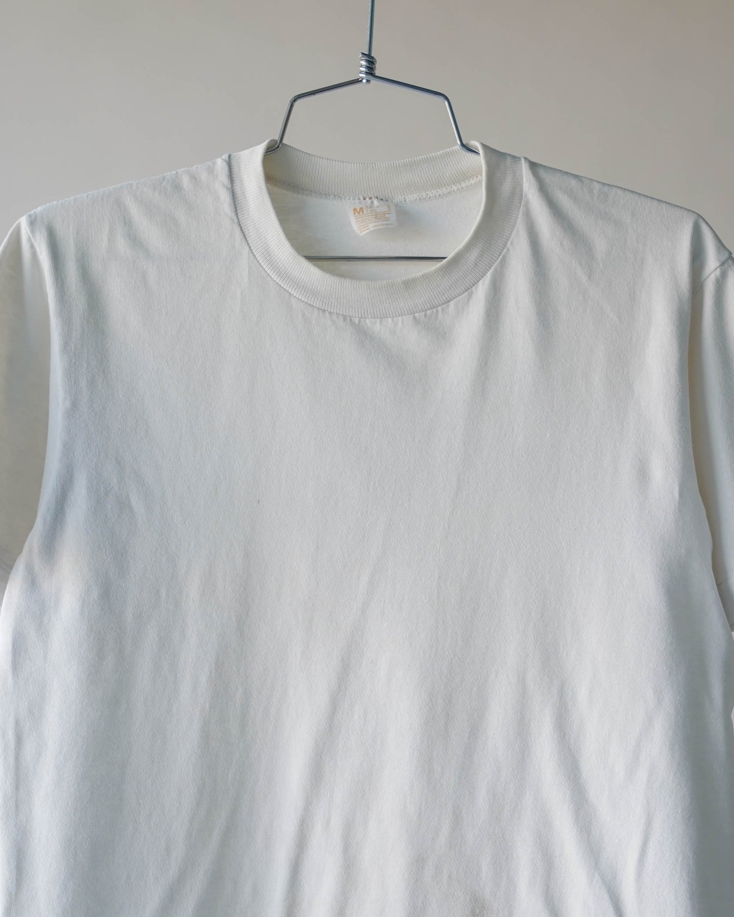 70's Blank White Tee - Large