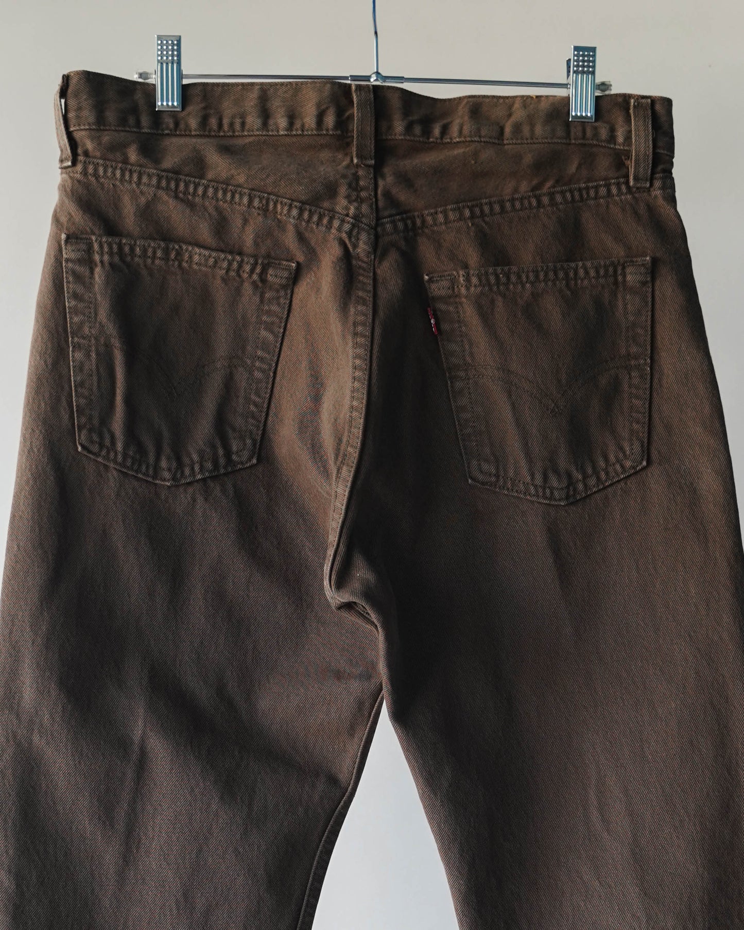 90's Brown Levi's 501's - 32x29