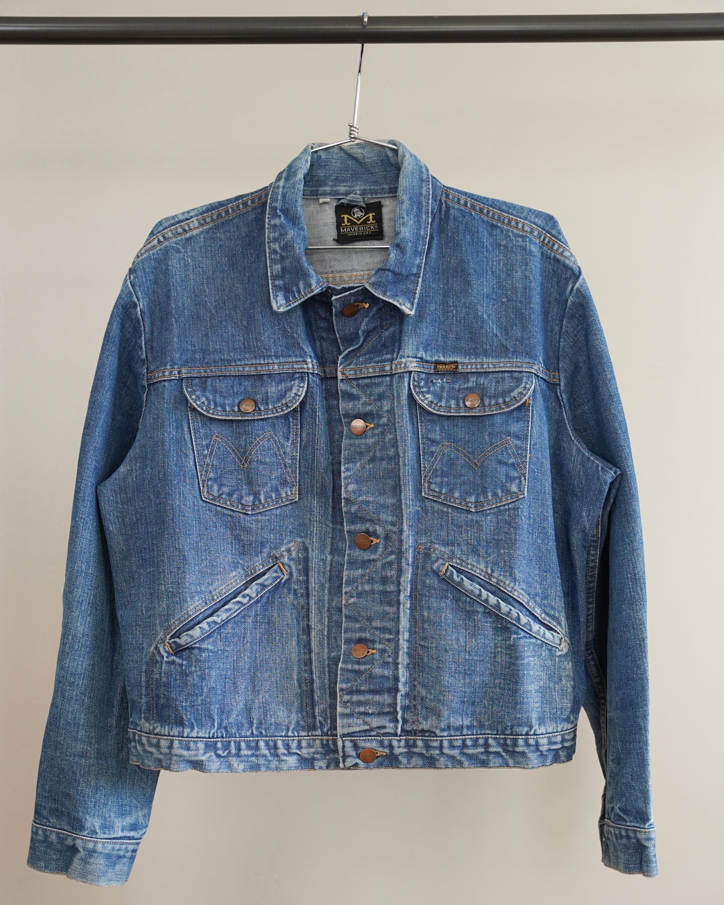 60's Maverick Selvedge Denim Jacket - Large