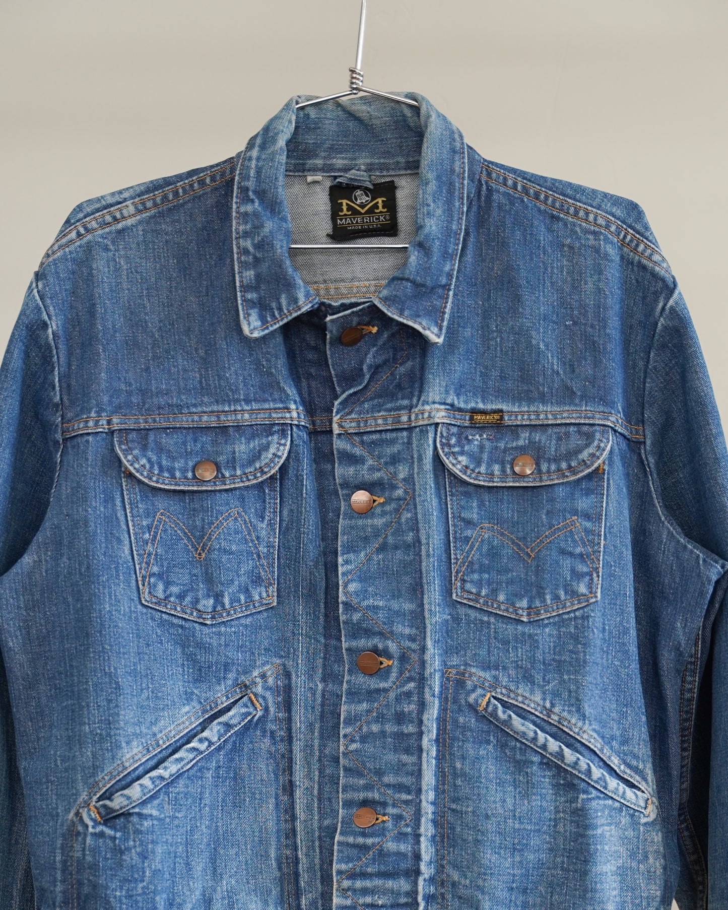 60's Maverick Selvedge Denim Jacket - Large