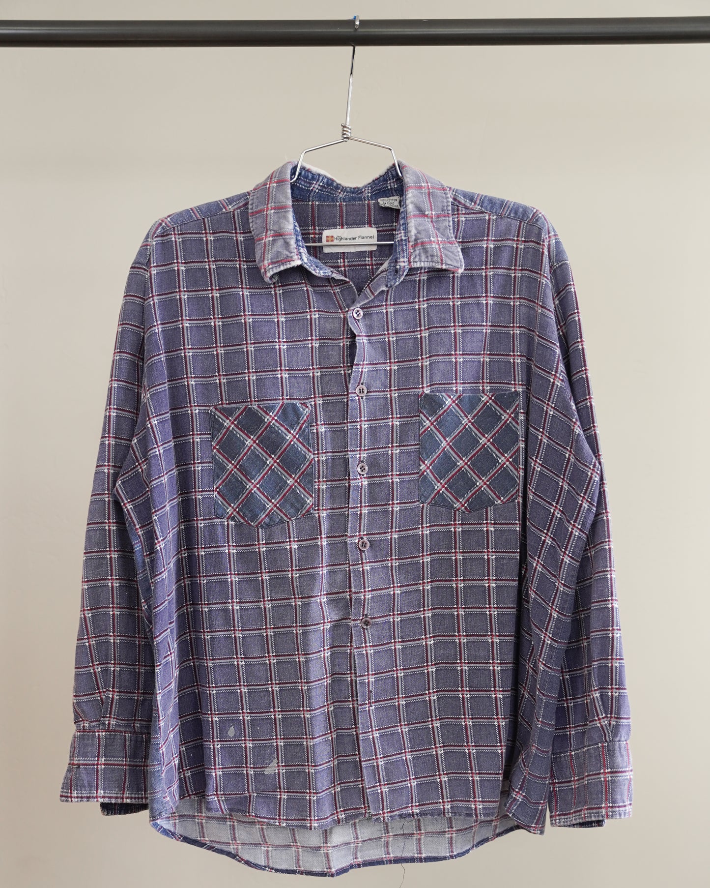 90's Faded Purple Flannel - XL
