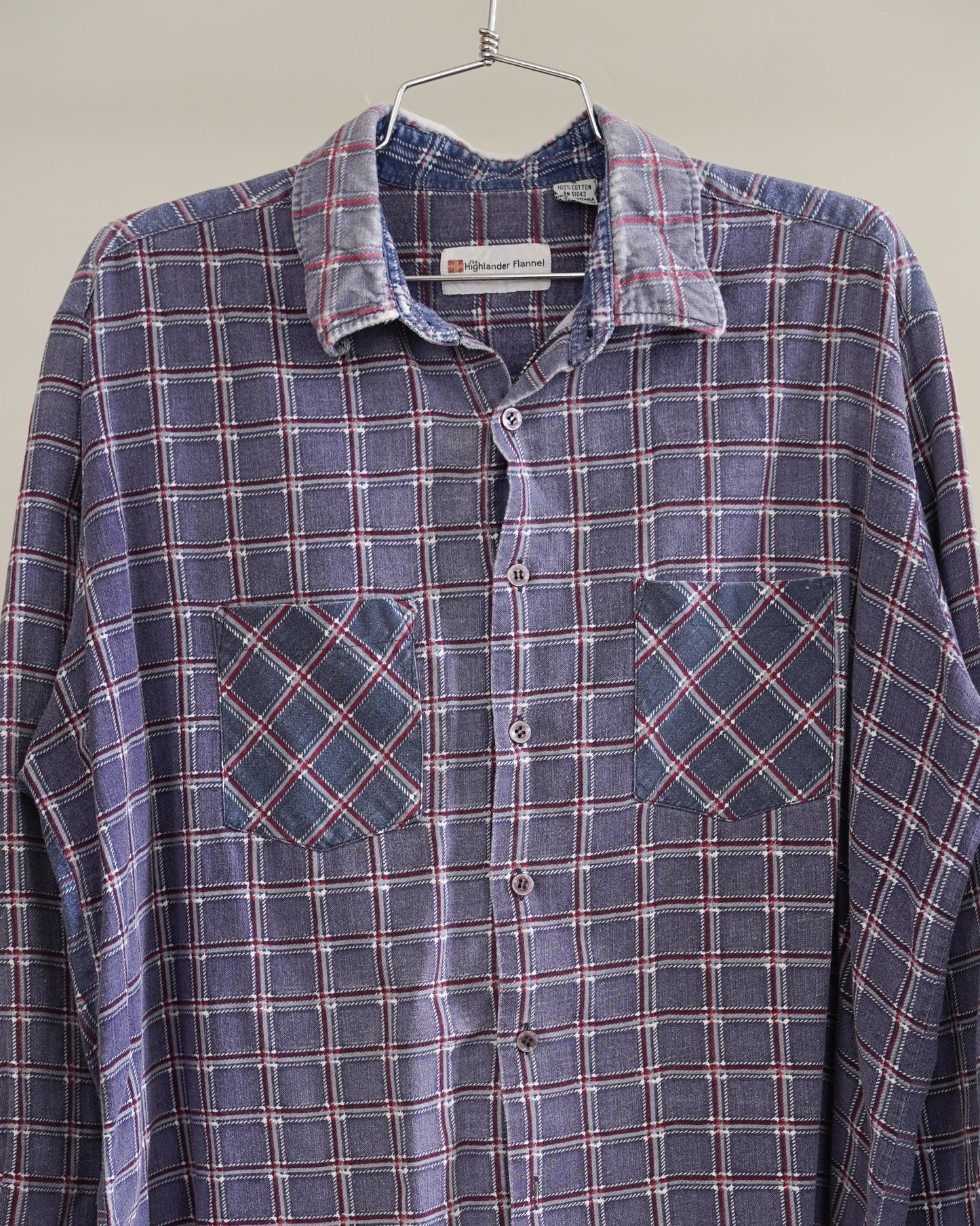 90's Faded Purple Flannel - XL