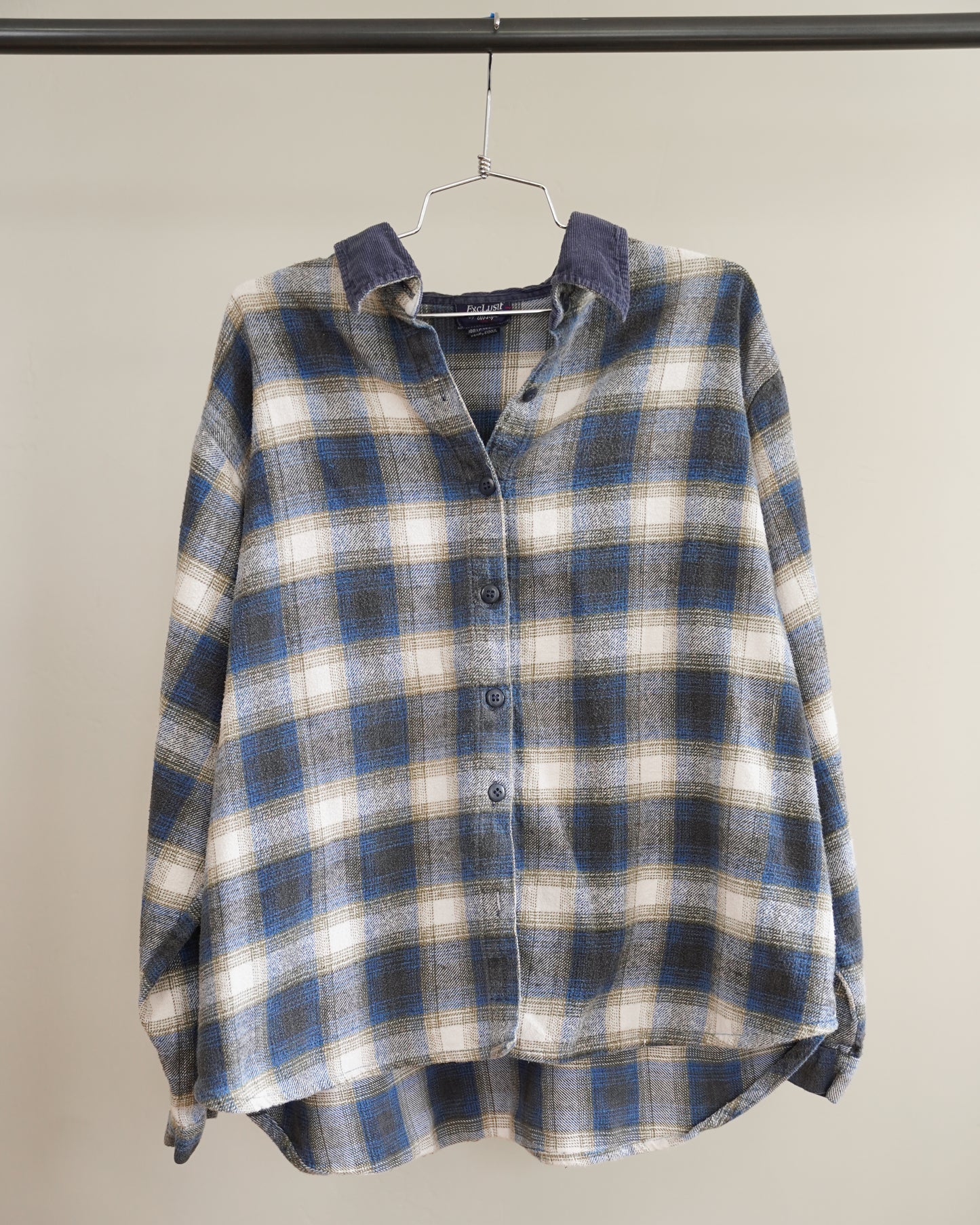 90's Corduroy Collared Flannel - XL