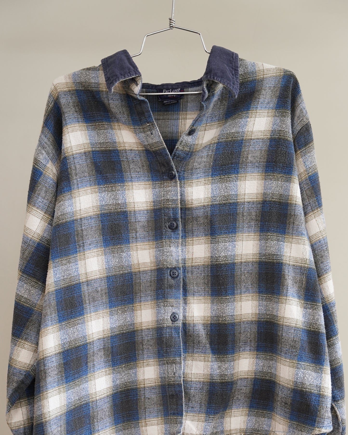 90's Corduroy Collared Flannel - XL