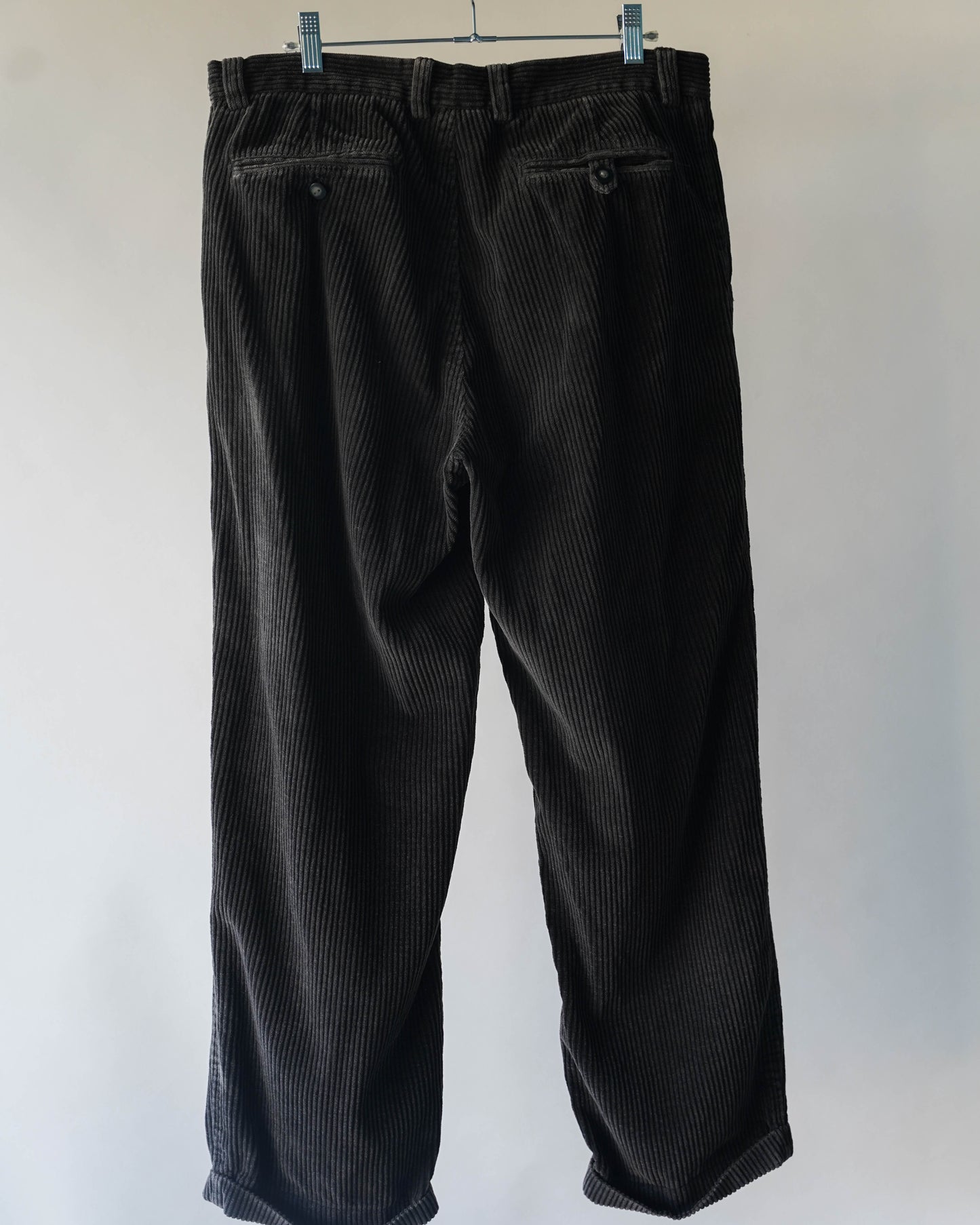 90's Black Baggy Corduroy Pants - 34x28