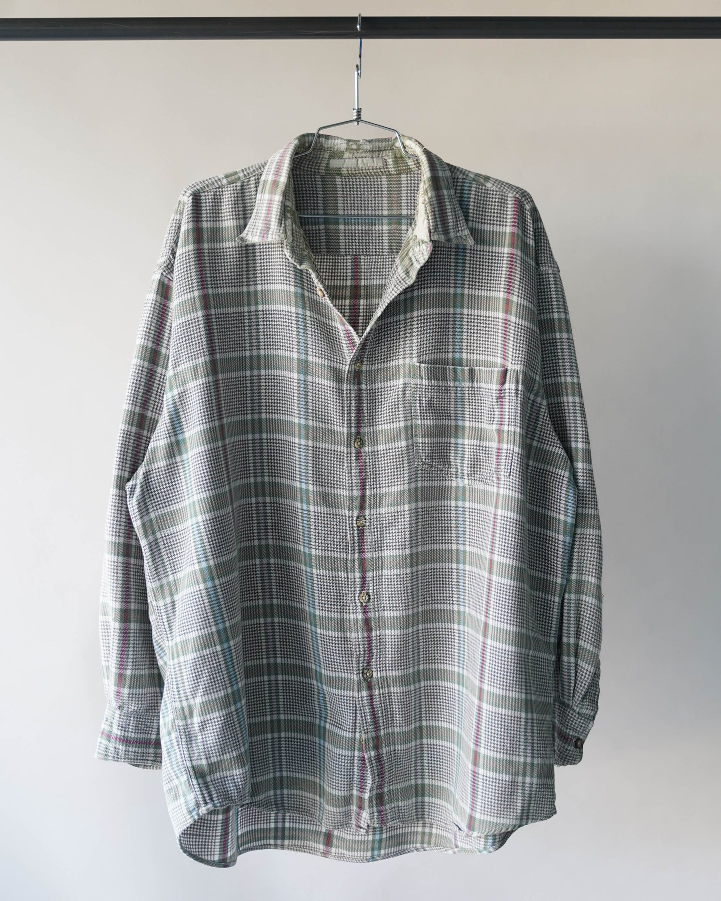 90's Gray Cotton Flannel - XXL