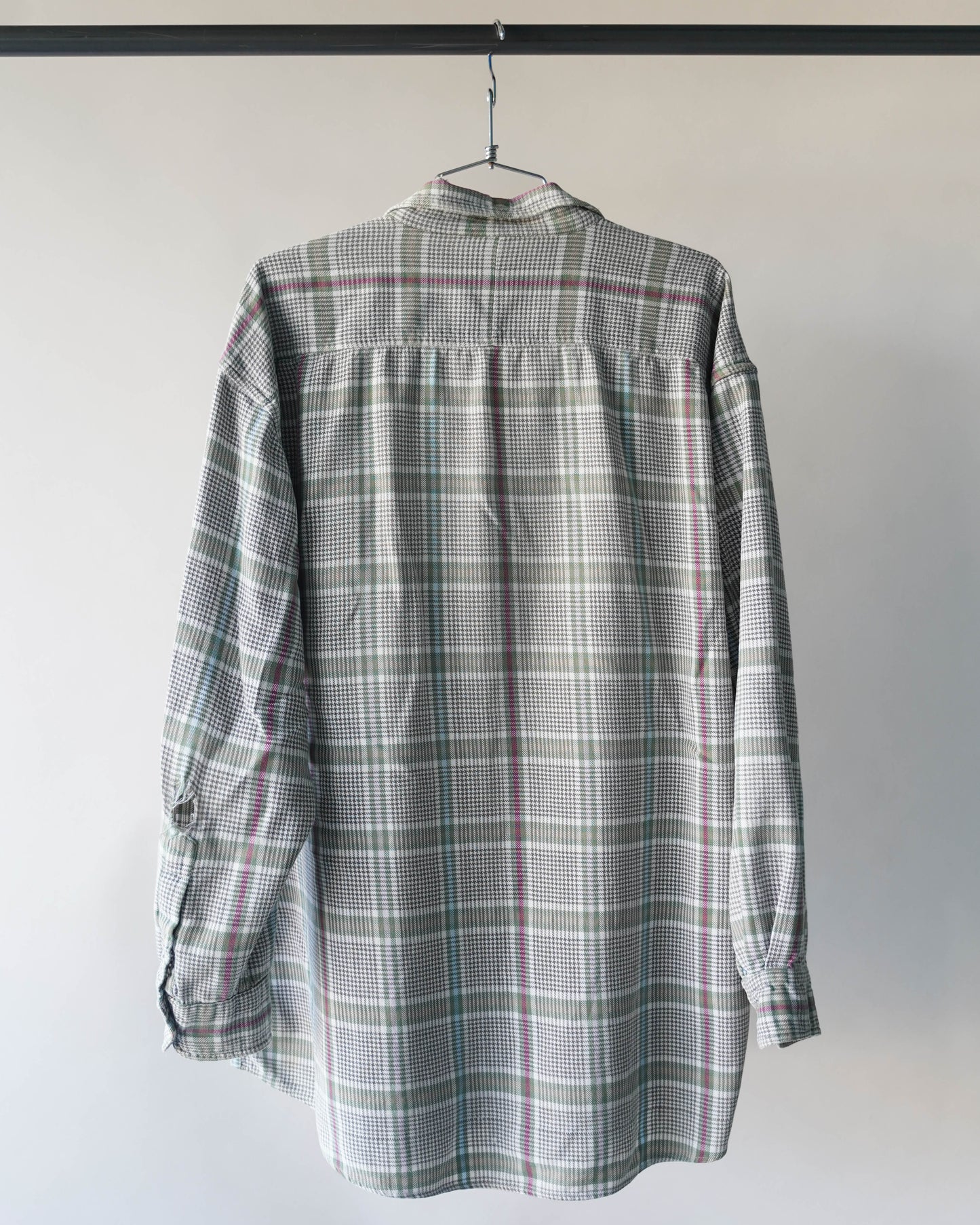 90's Gray Cotton Flannel - XXL