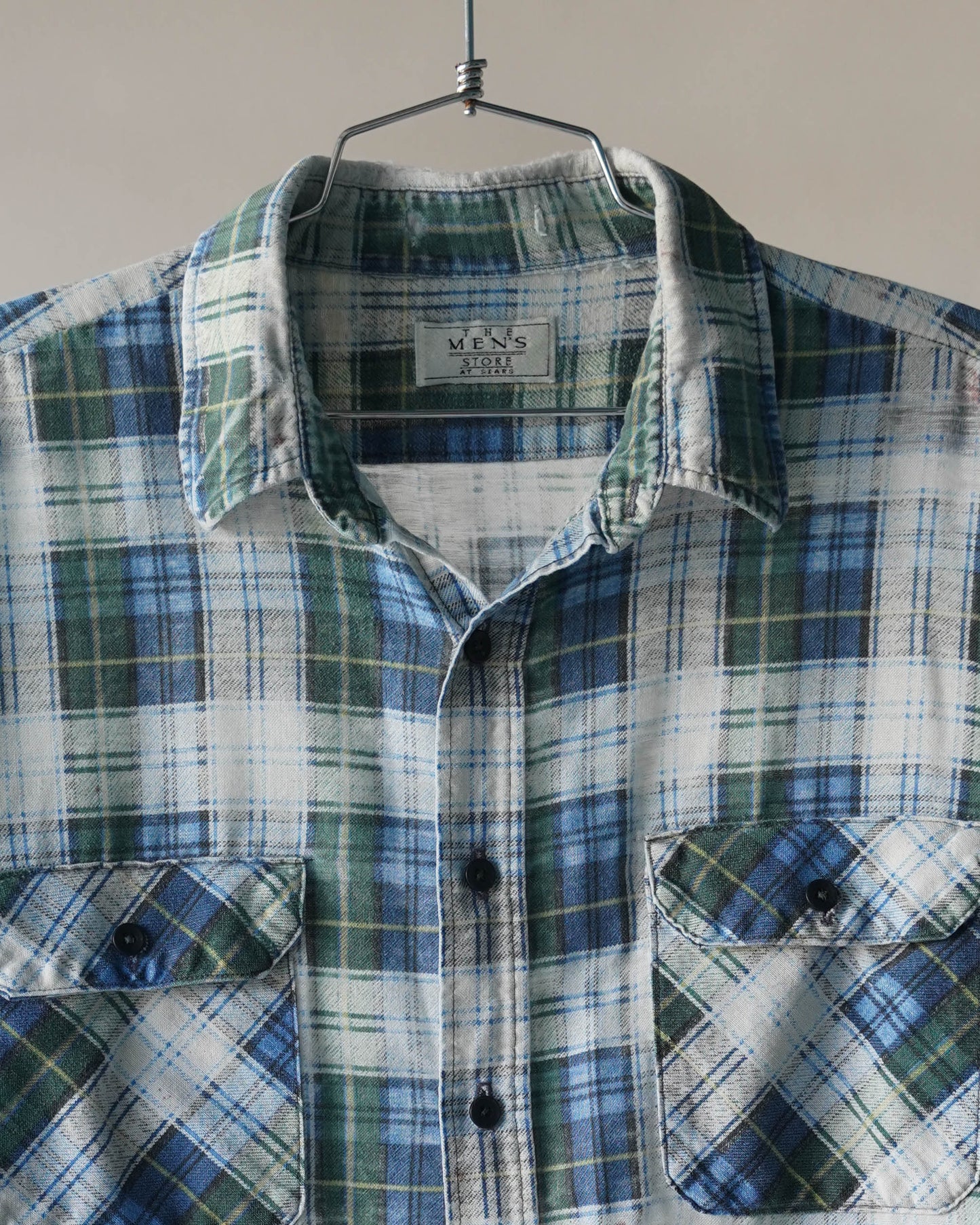 80's Distressed & Thin Cotton Flannel - XL (as is)