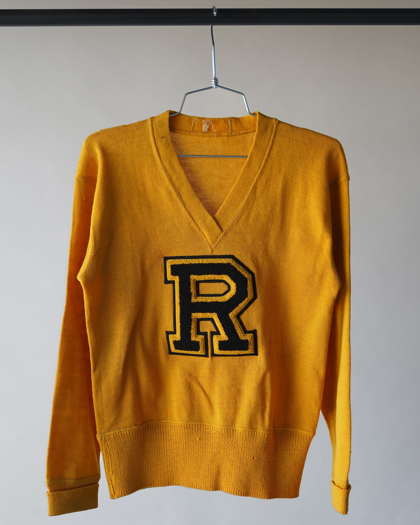 50's Mustard Wool Sweatshirt - Medium