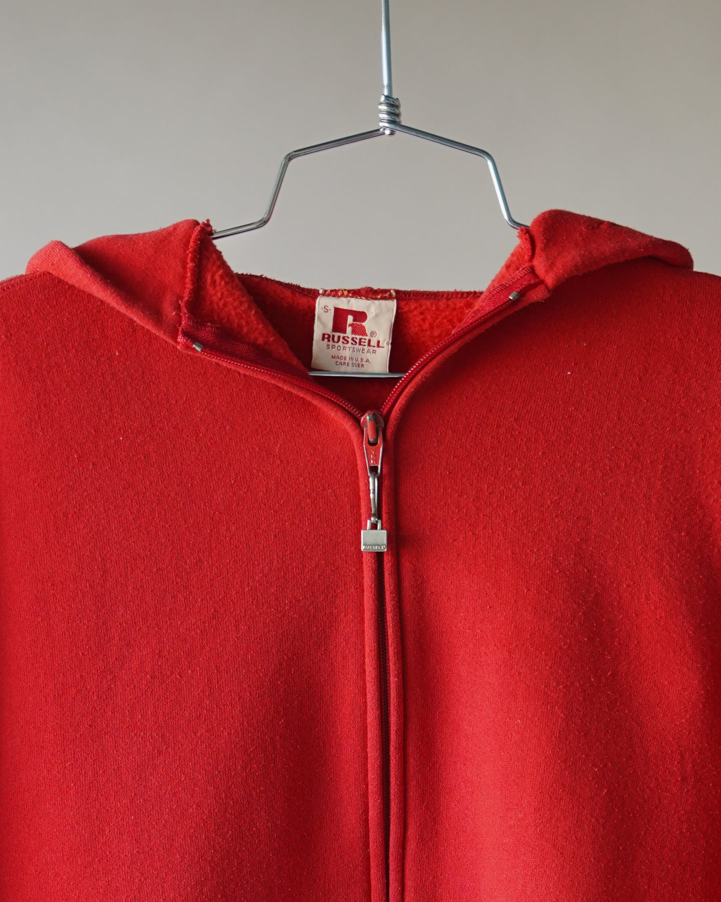 80's Russell Zip Up Hoodie - Medium