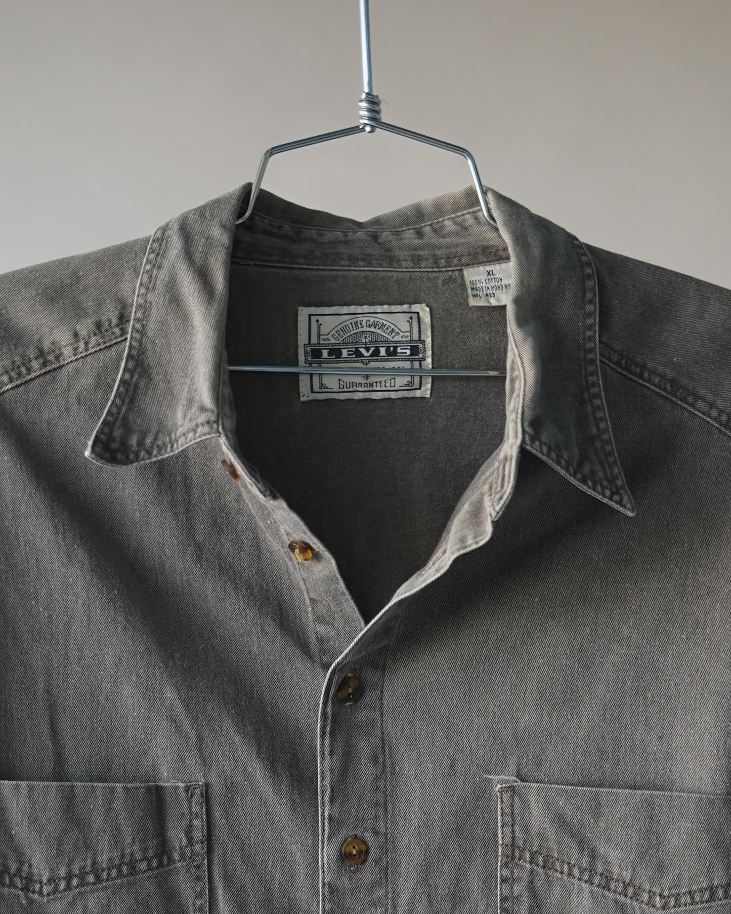 80's Levi's Brown Shirt - XL