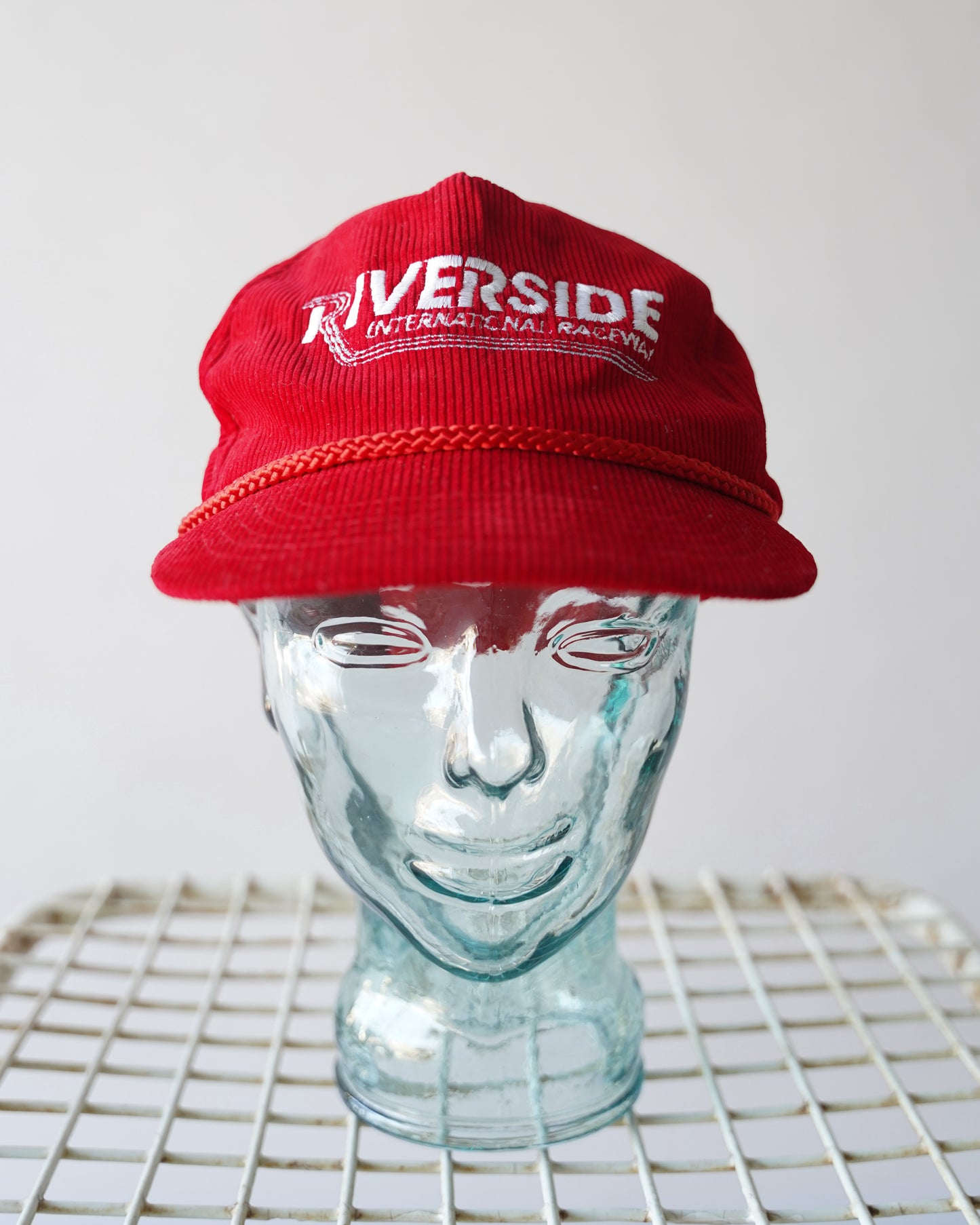 80's Red Riverside Corduroy Hat