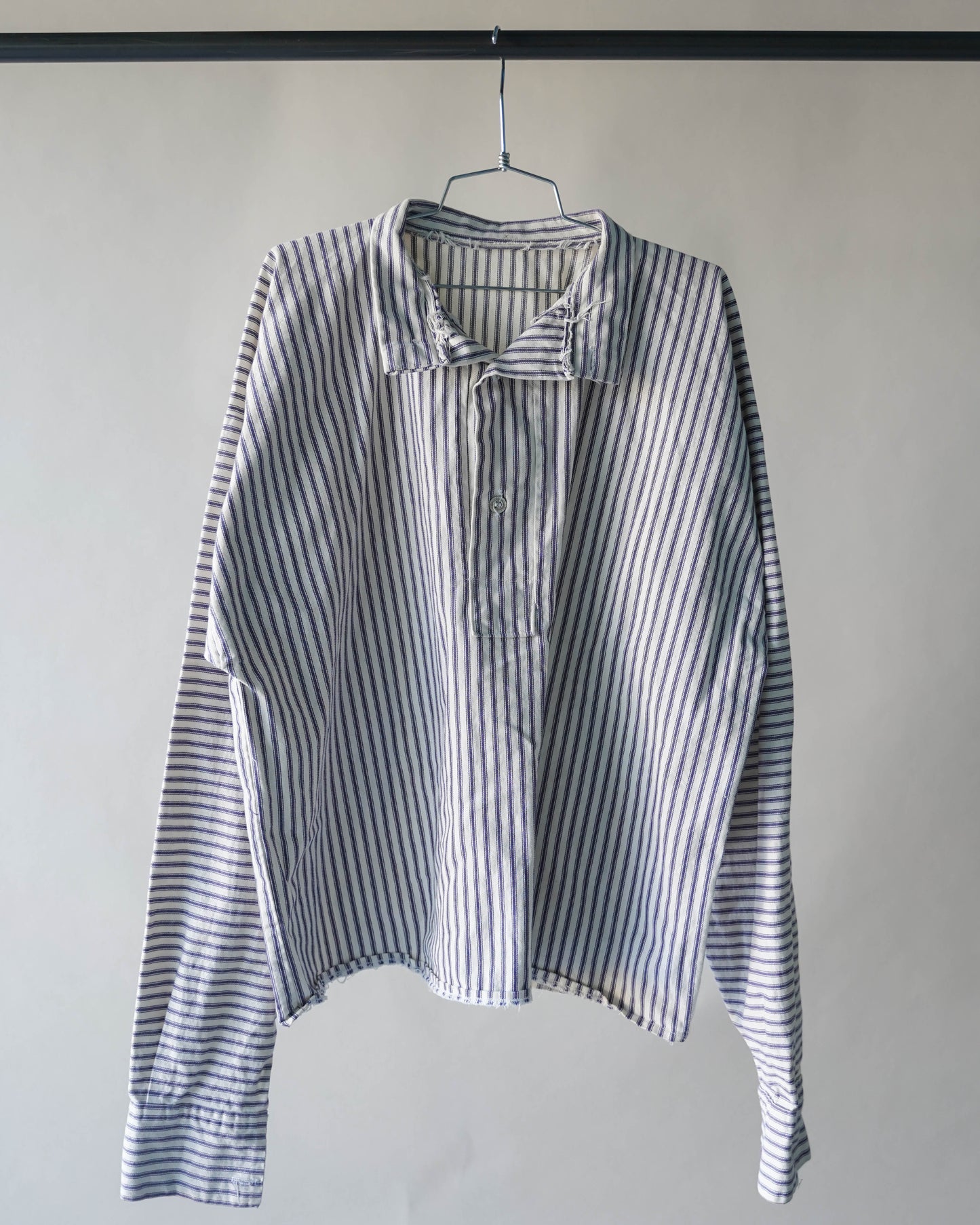Vintage Hand Made Striped Cotton Pullover - XL