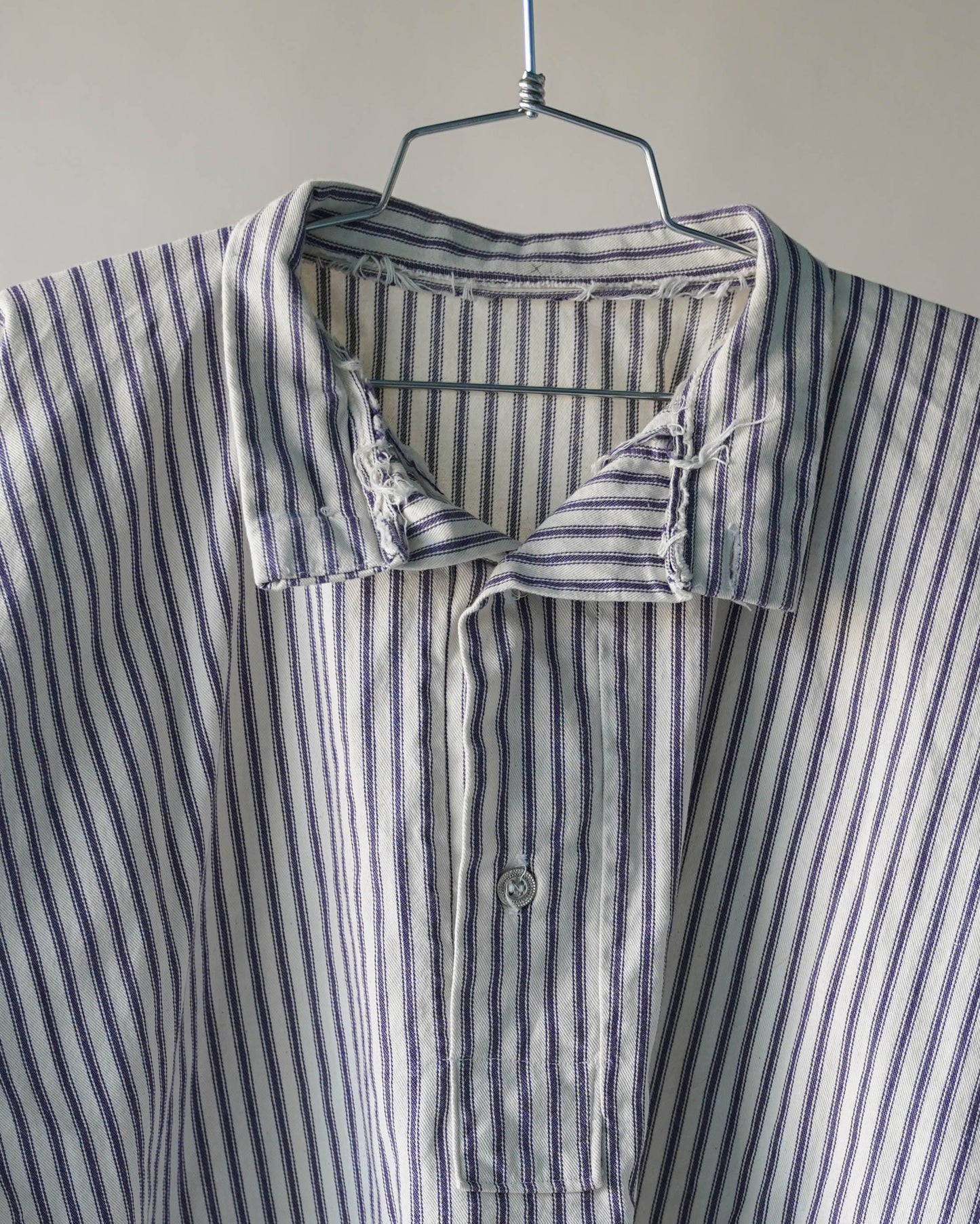 Vintage Hand Made Striped Cotton Pullover - XL