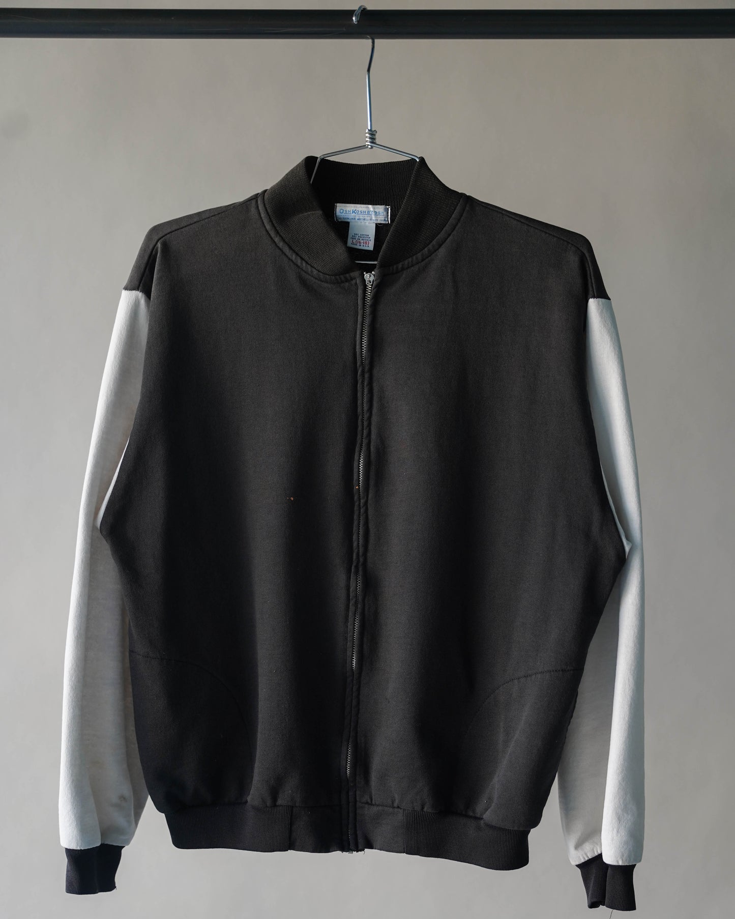 80's OshKosh Two-Toned Zip-Up Sweatshirt - Medium (as is)