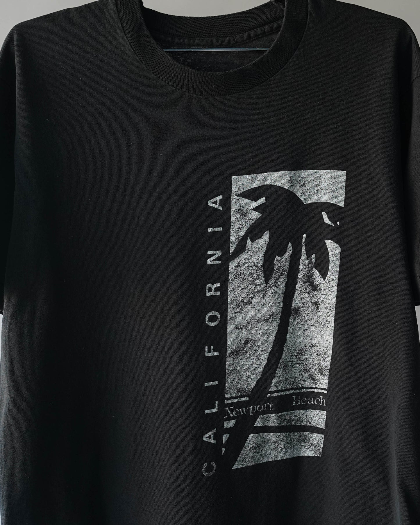90's Black Newport Beach Tee - Large