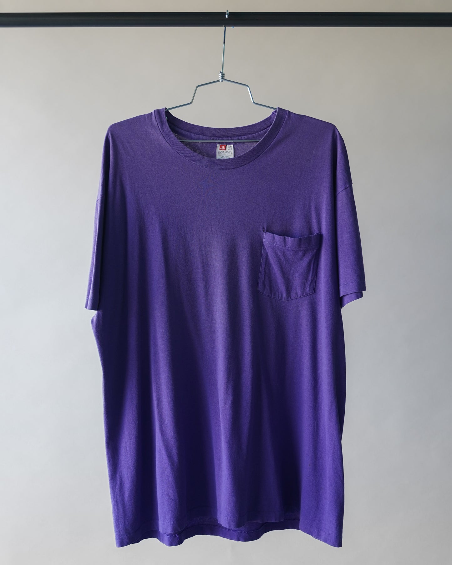 90's Hanes Purple Pocket Tee - XL