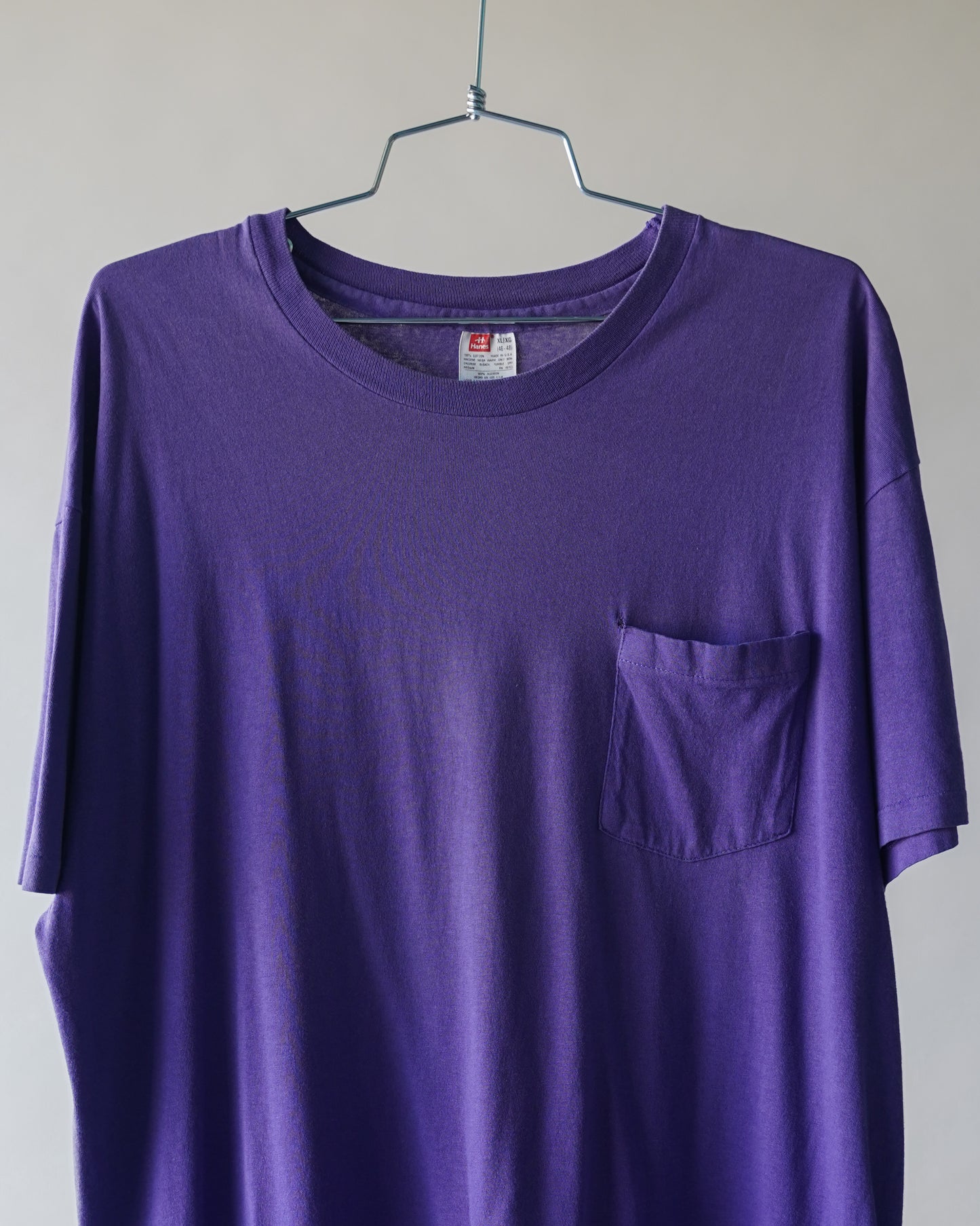 90's Hanes Purple Pocket Tee - XL