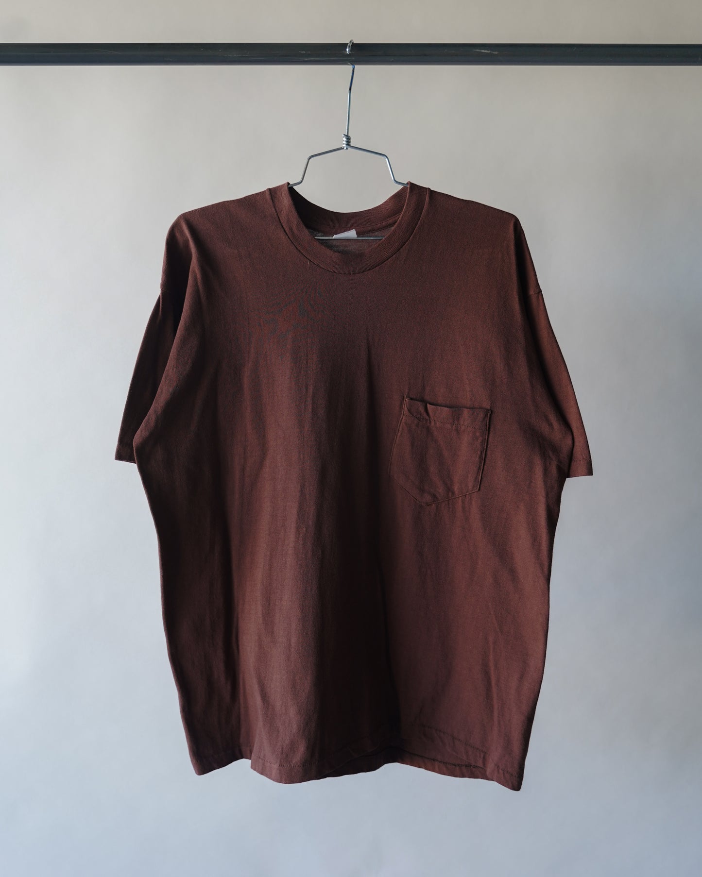 80's Brown Pocket Tee - XL
