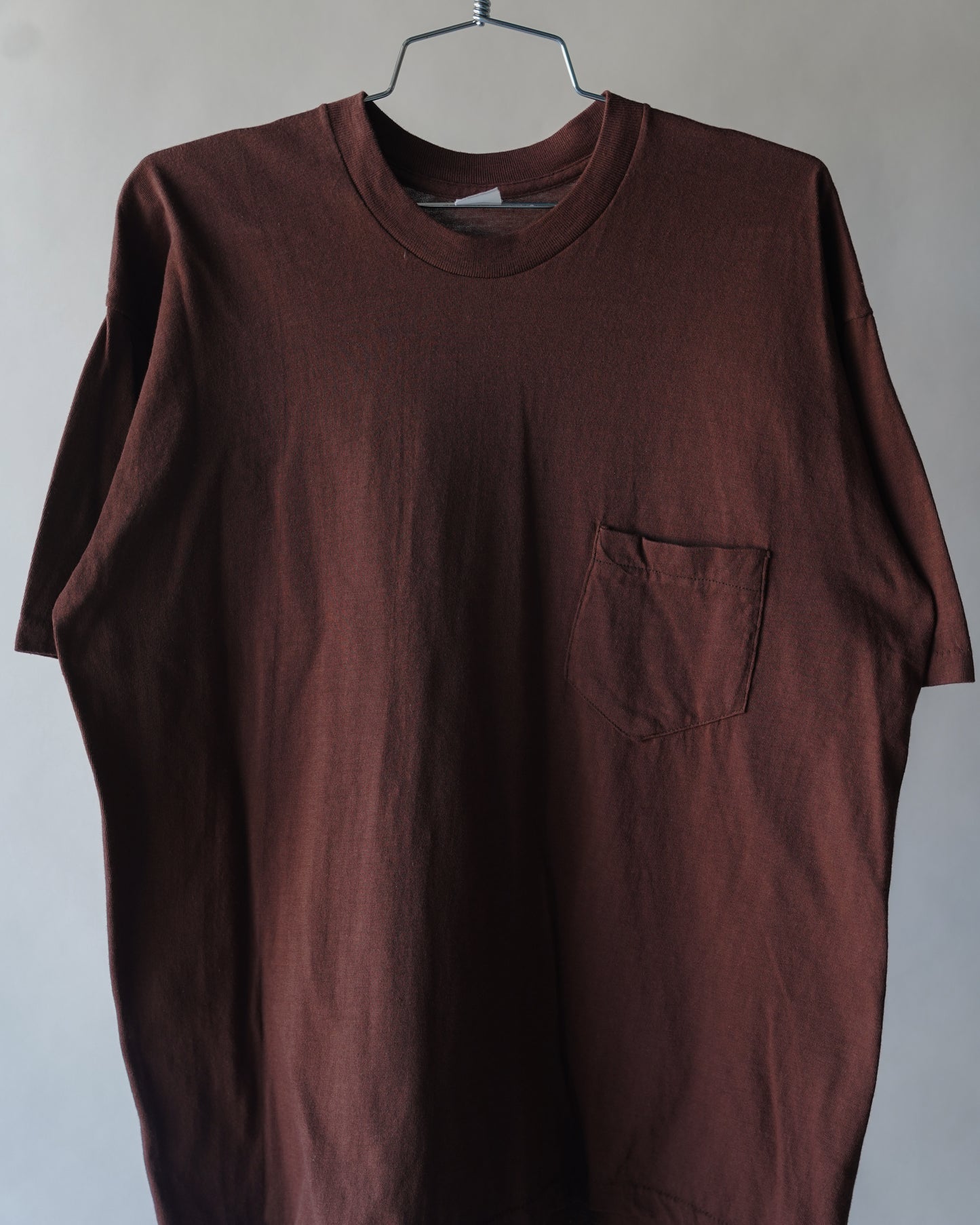 80's Brown Pocket Tee - XL