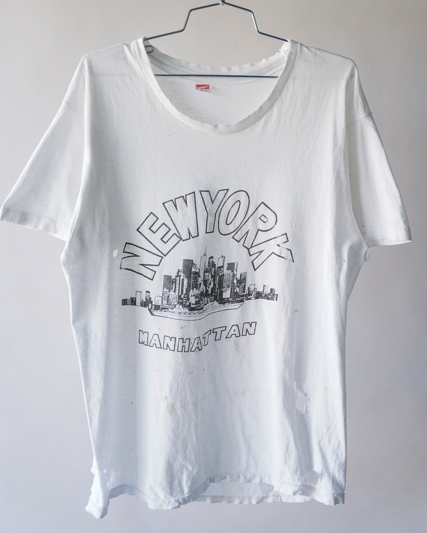 90's Thrashed New York Manhattan Tee - XL