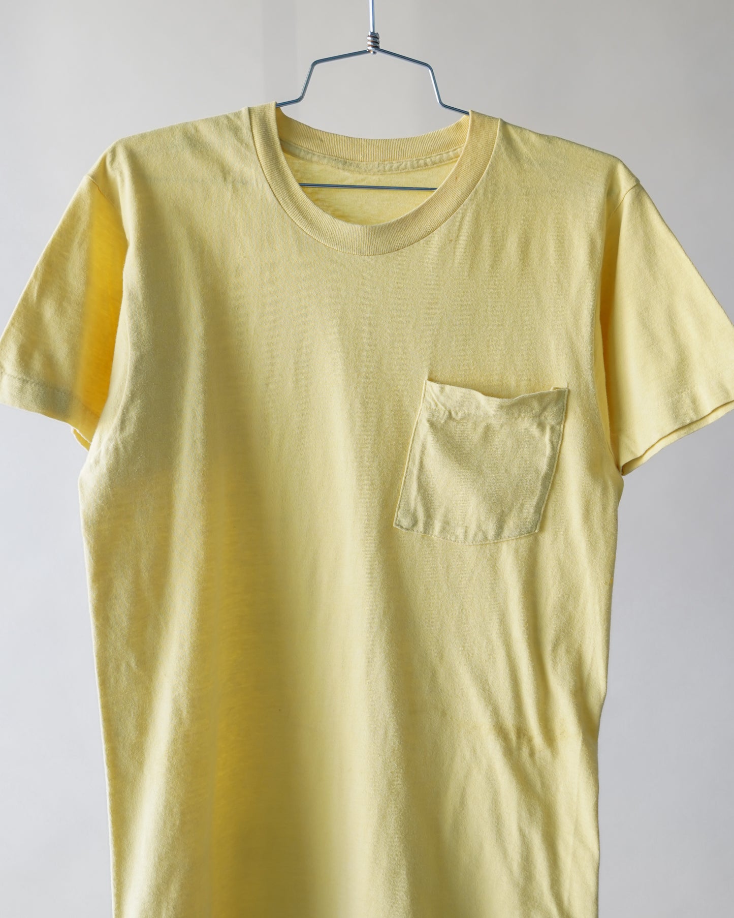 70's Yellow Pocket Tee - Large