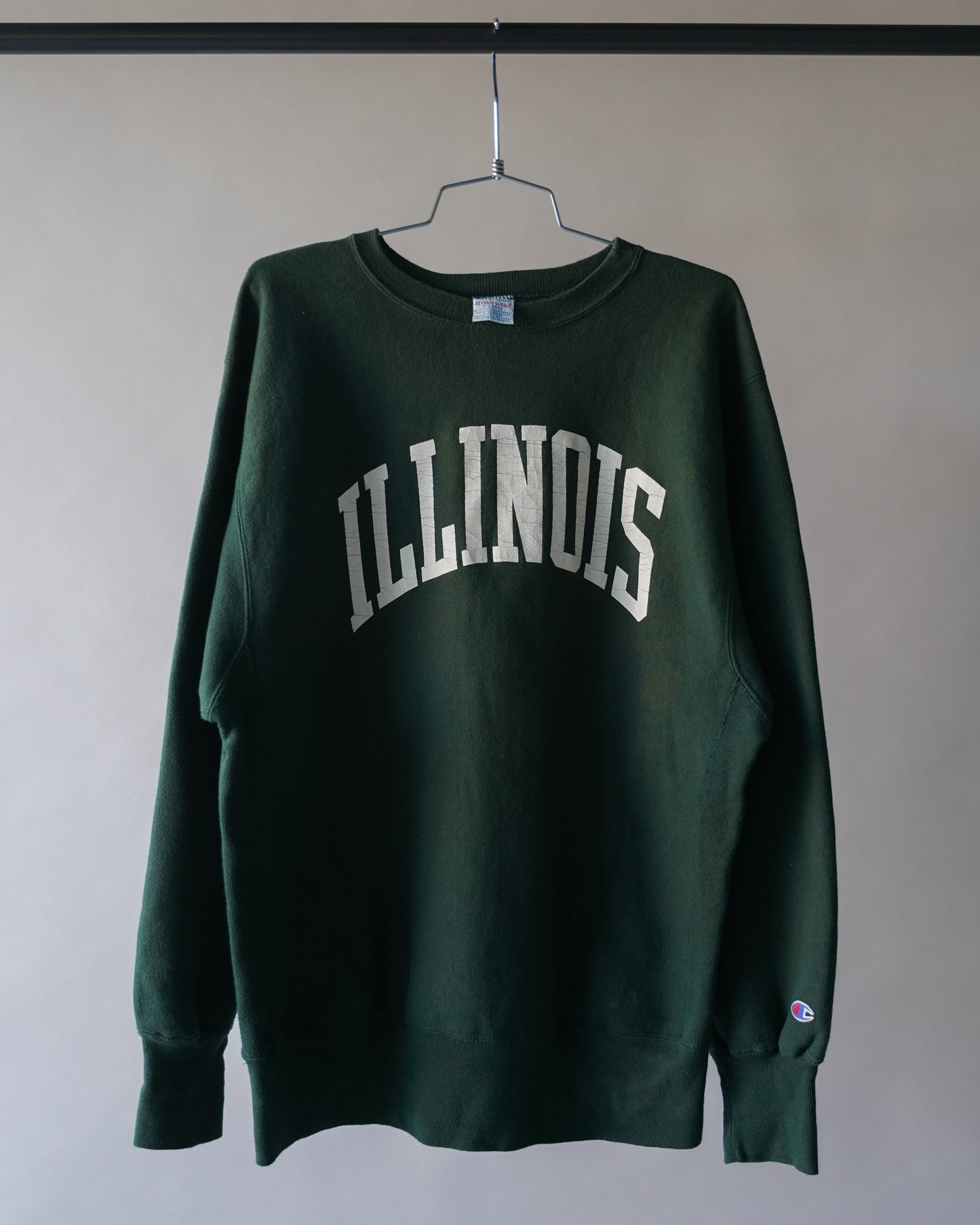 90's illinois Green Champion Reverse Weave - XL