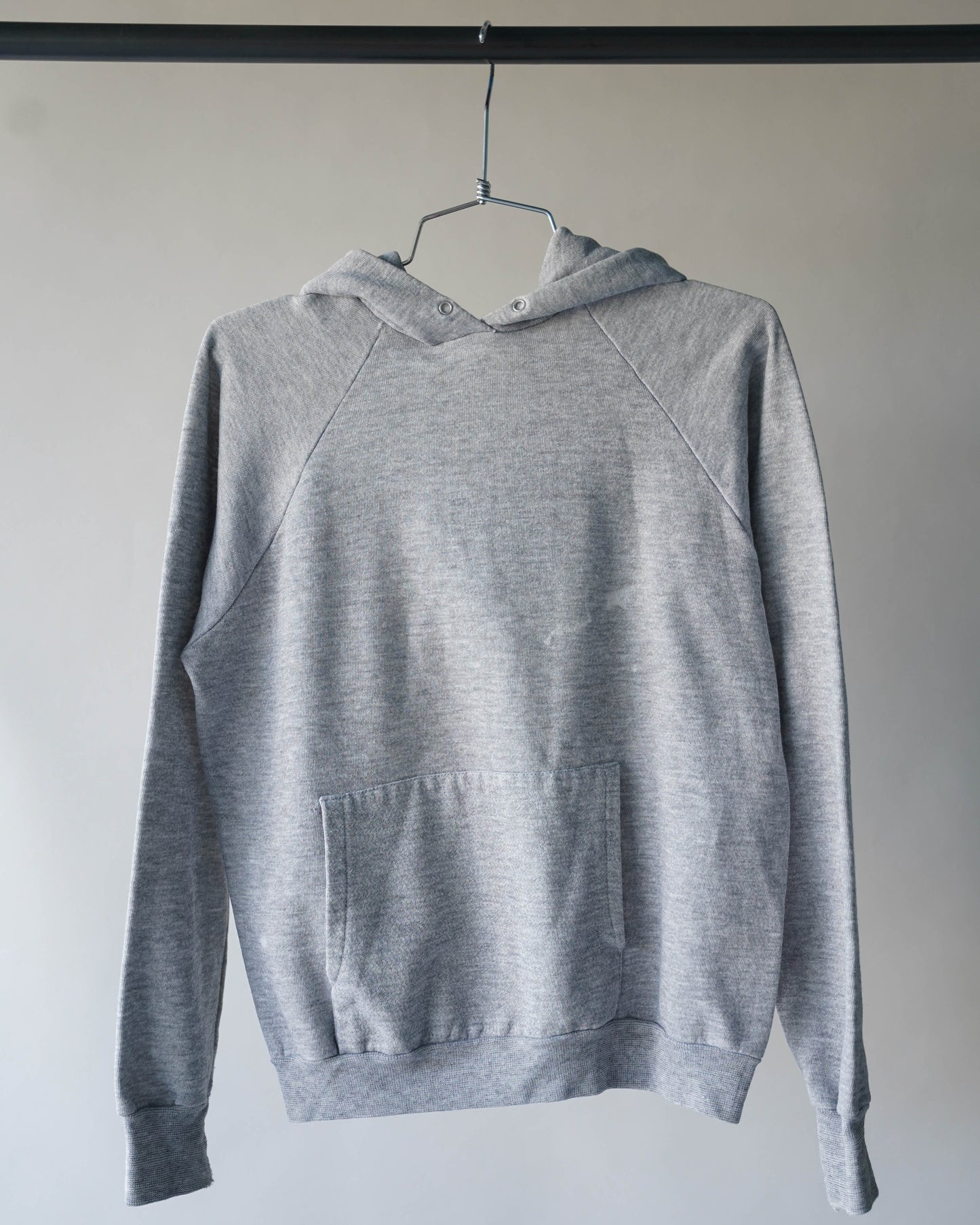 80's Heather Grey Hoodie - Medium