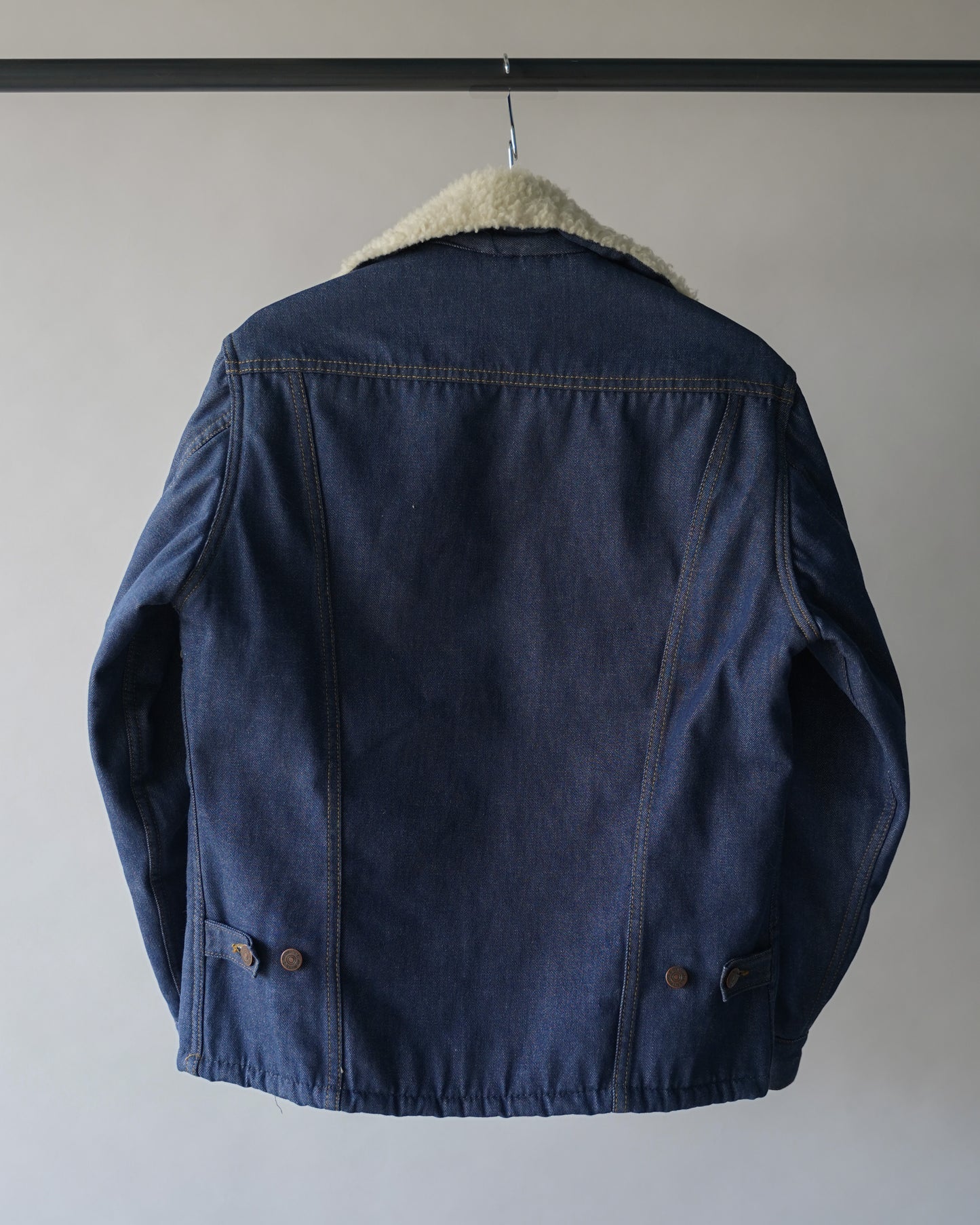 70's Sears Denim Sherpa Jacket - Medium