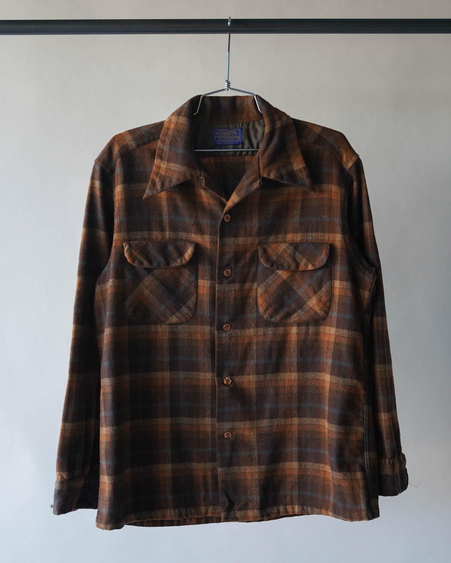 60's Pendleton Loop Collar Shirt - Large