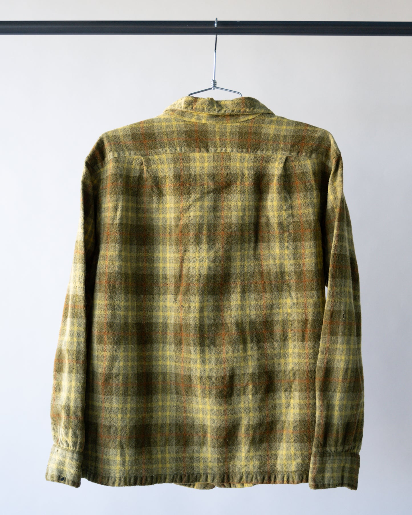 60's Wool Loop Collar Shirt - Large