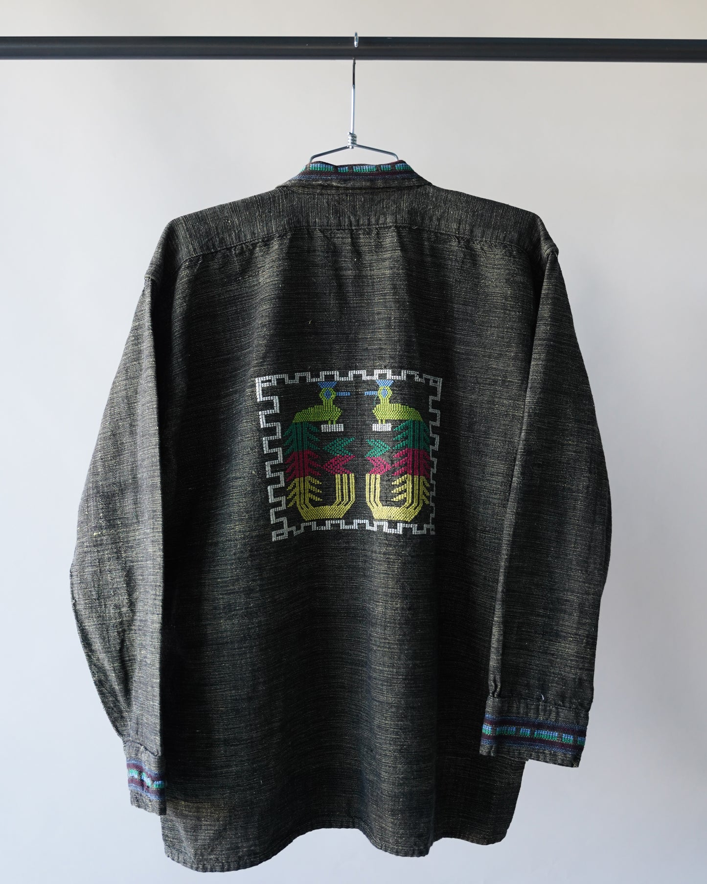 60's Green Twill Shirt - XL