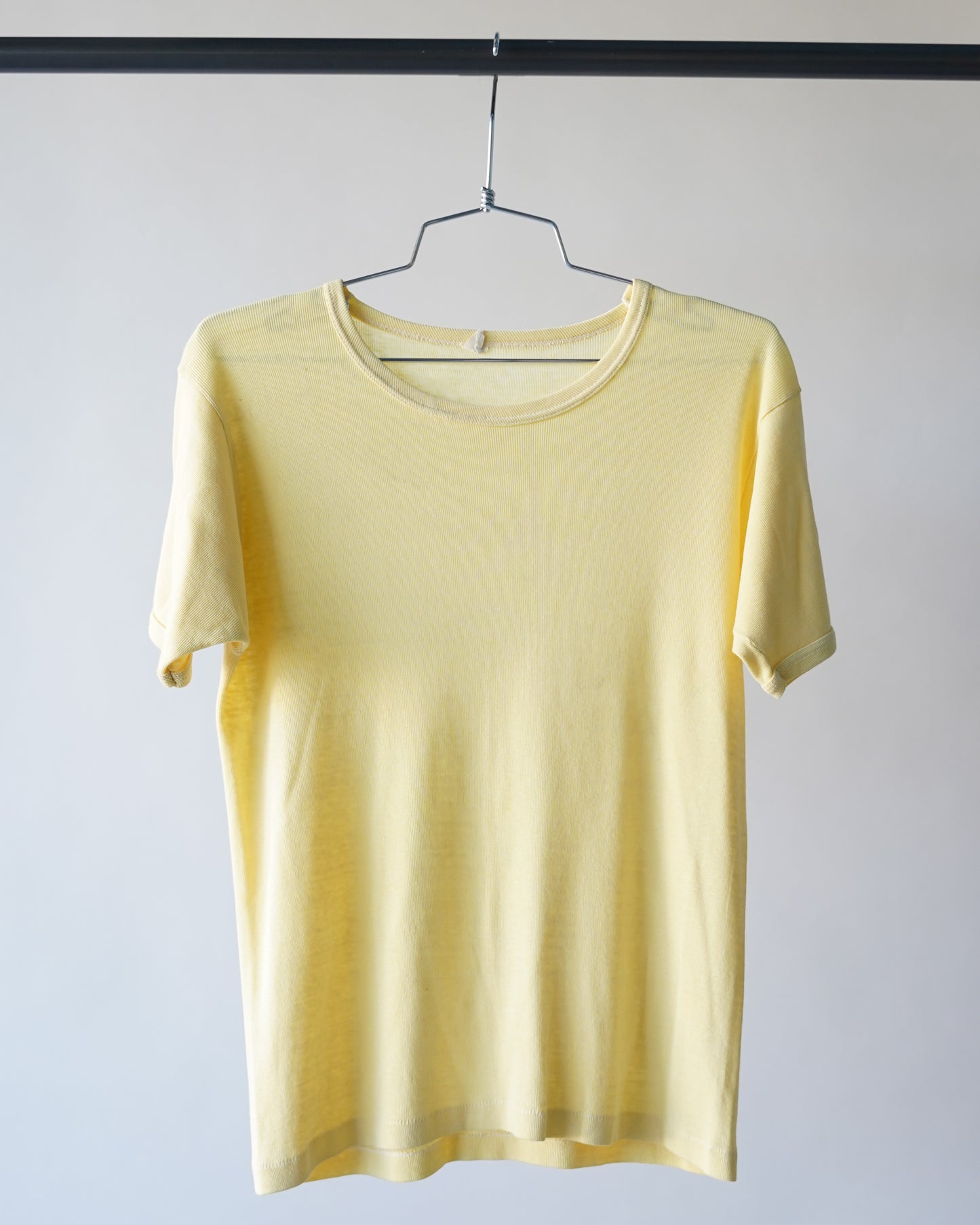 60's Ribbed Cotton / Durene Tee - Medium