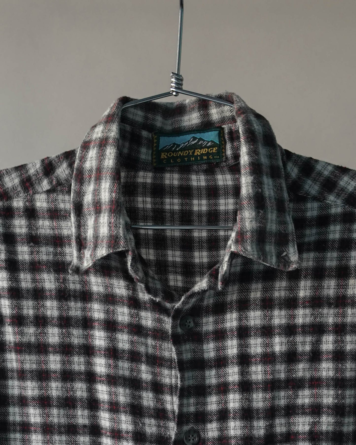 90's Plaid Cotton Shirt - XL