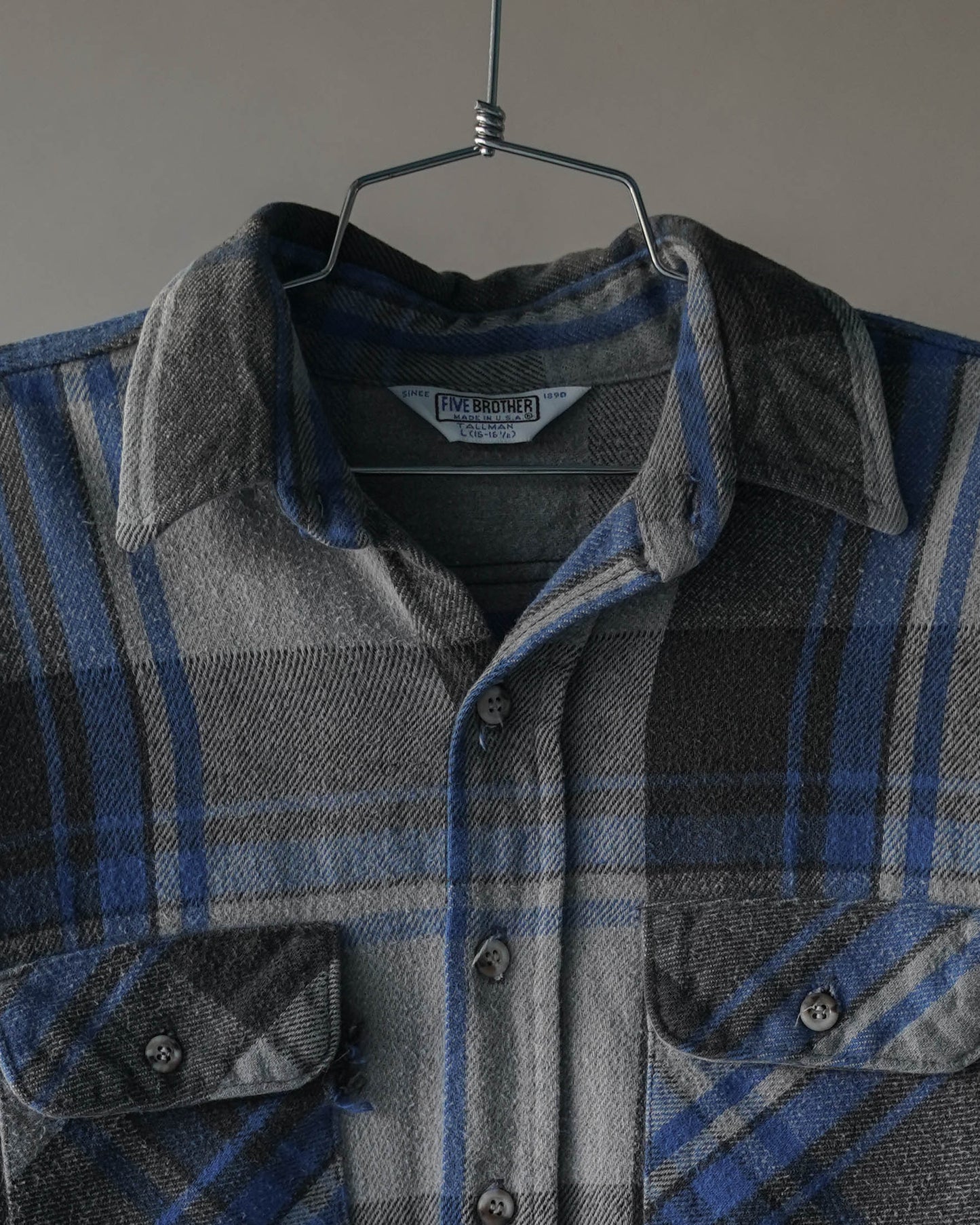 80's Five Brothers Cotton Flannel - XL