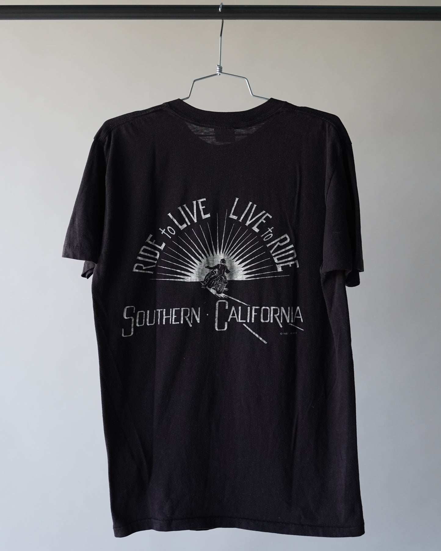 80's Harley Davidson 3D Emblem Tee - Large