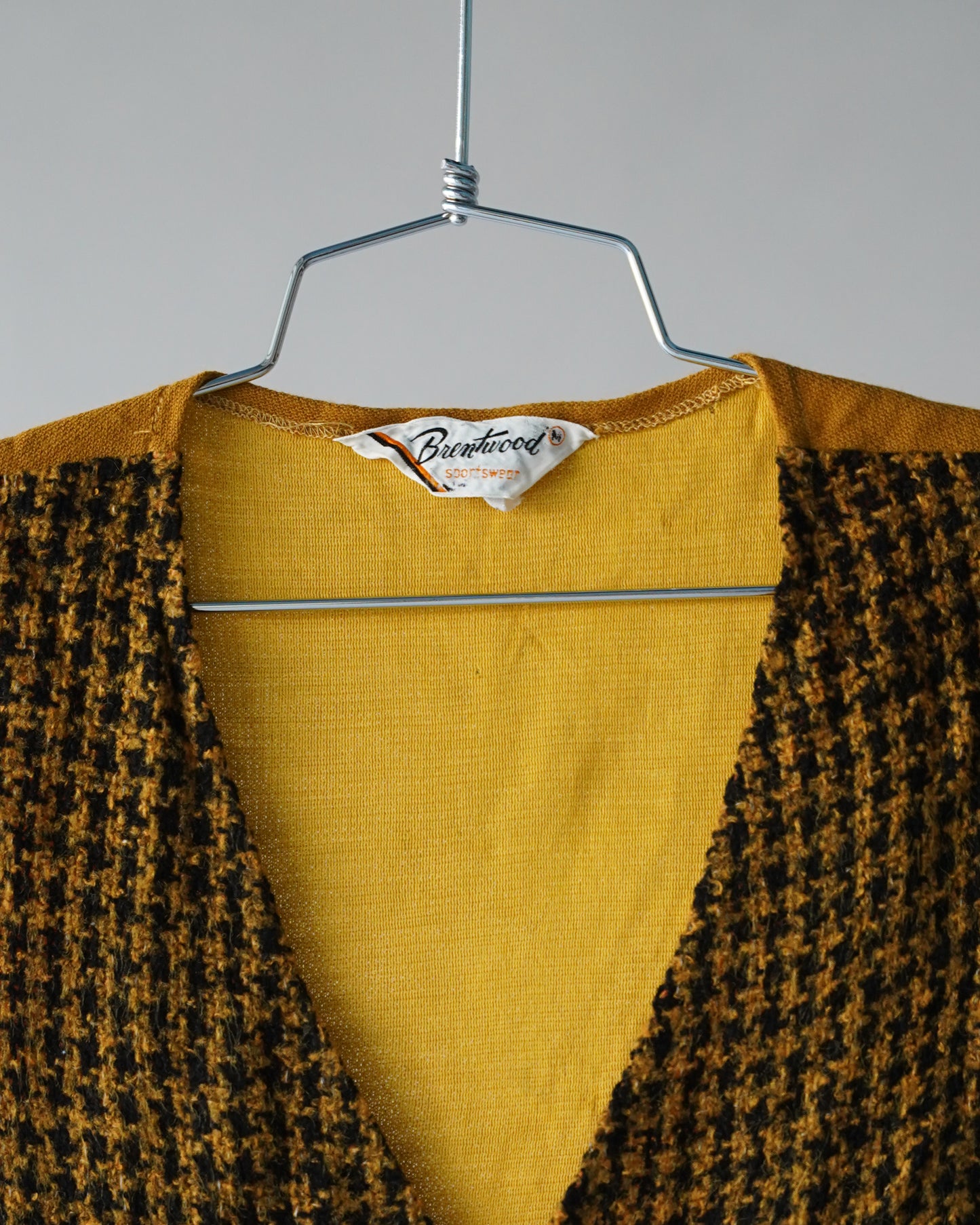 60's Houndstooth Pattern Vest