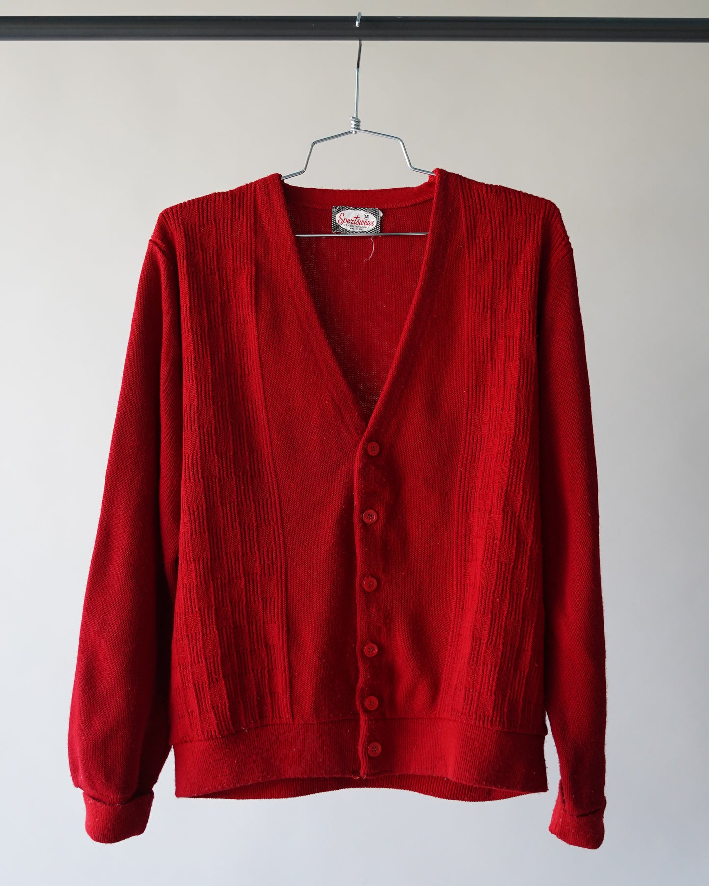 70s Sportswear Cardigan - Medium