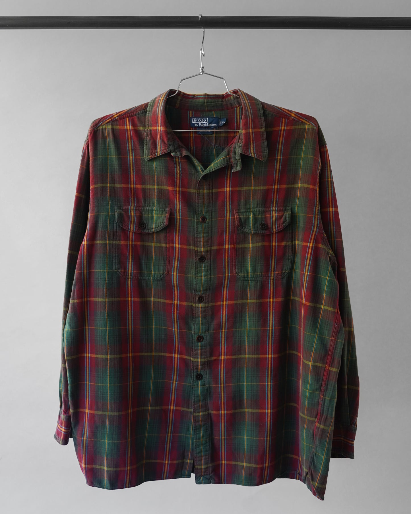 90's Polo Flannel Shirt - XL