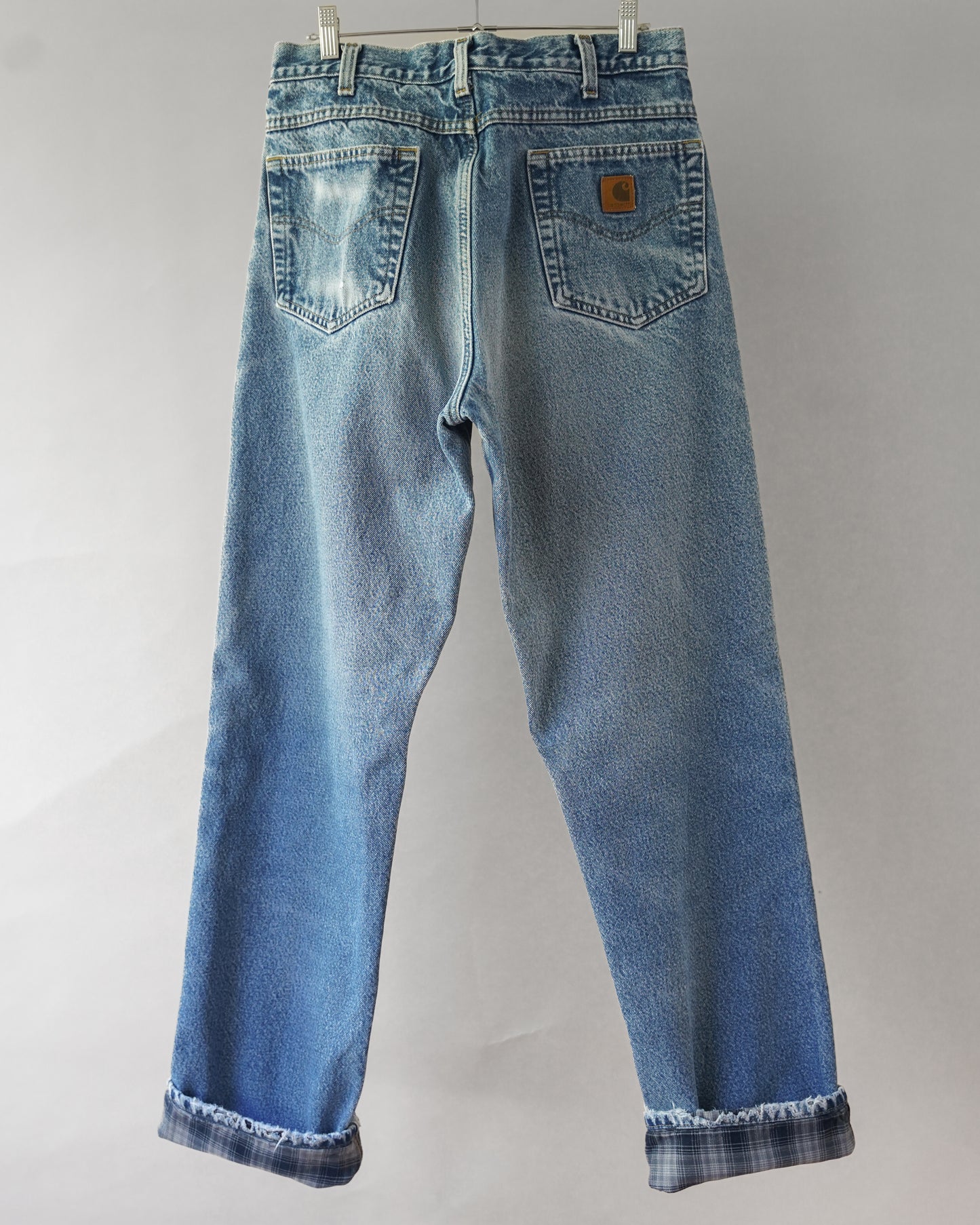 90's Flannel Lined Carhartt Jeans - 32x34