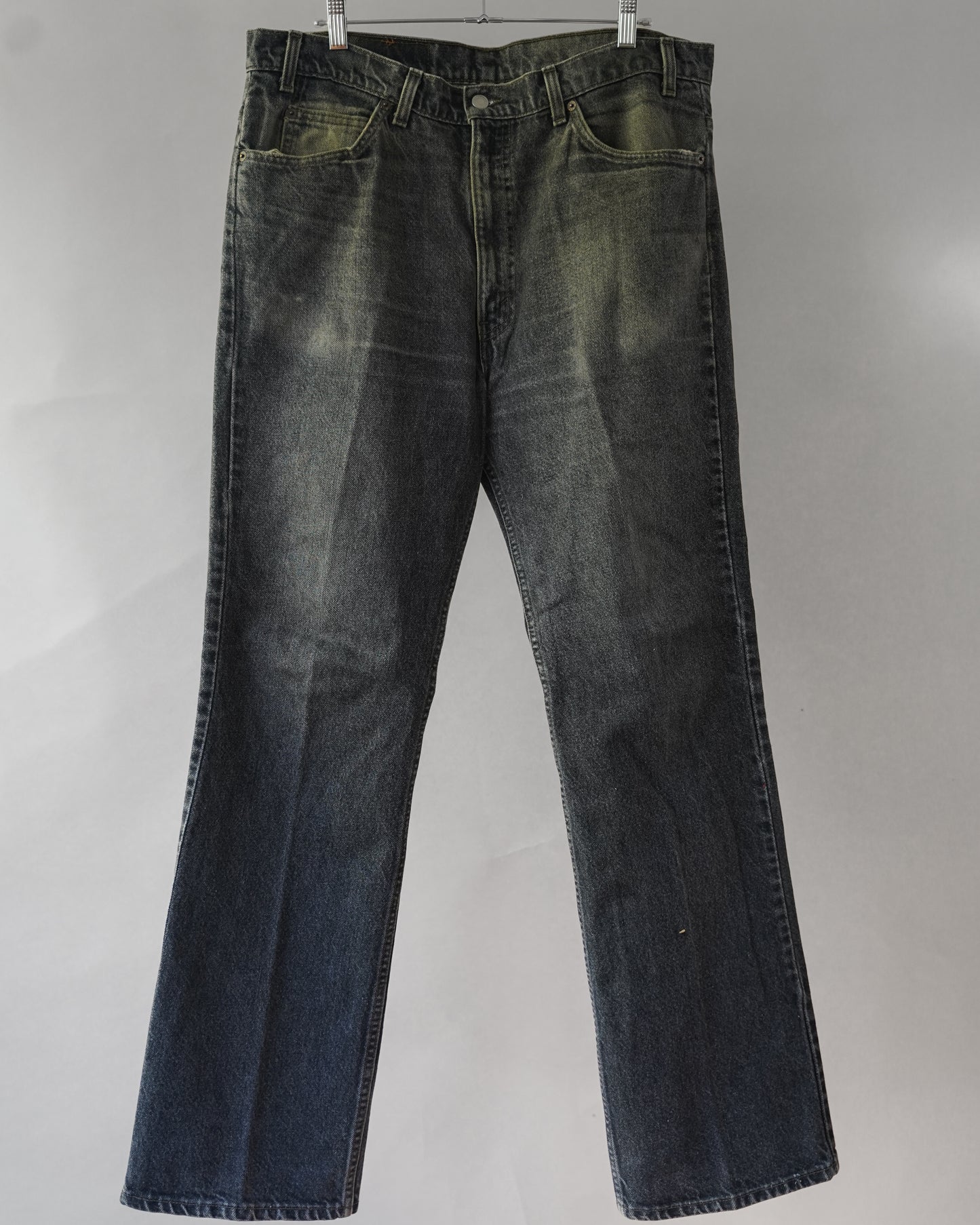90's Faded Black Levi's 517 (bootcut) Jeans - 36x33