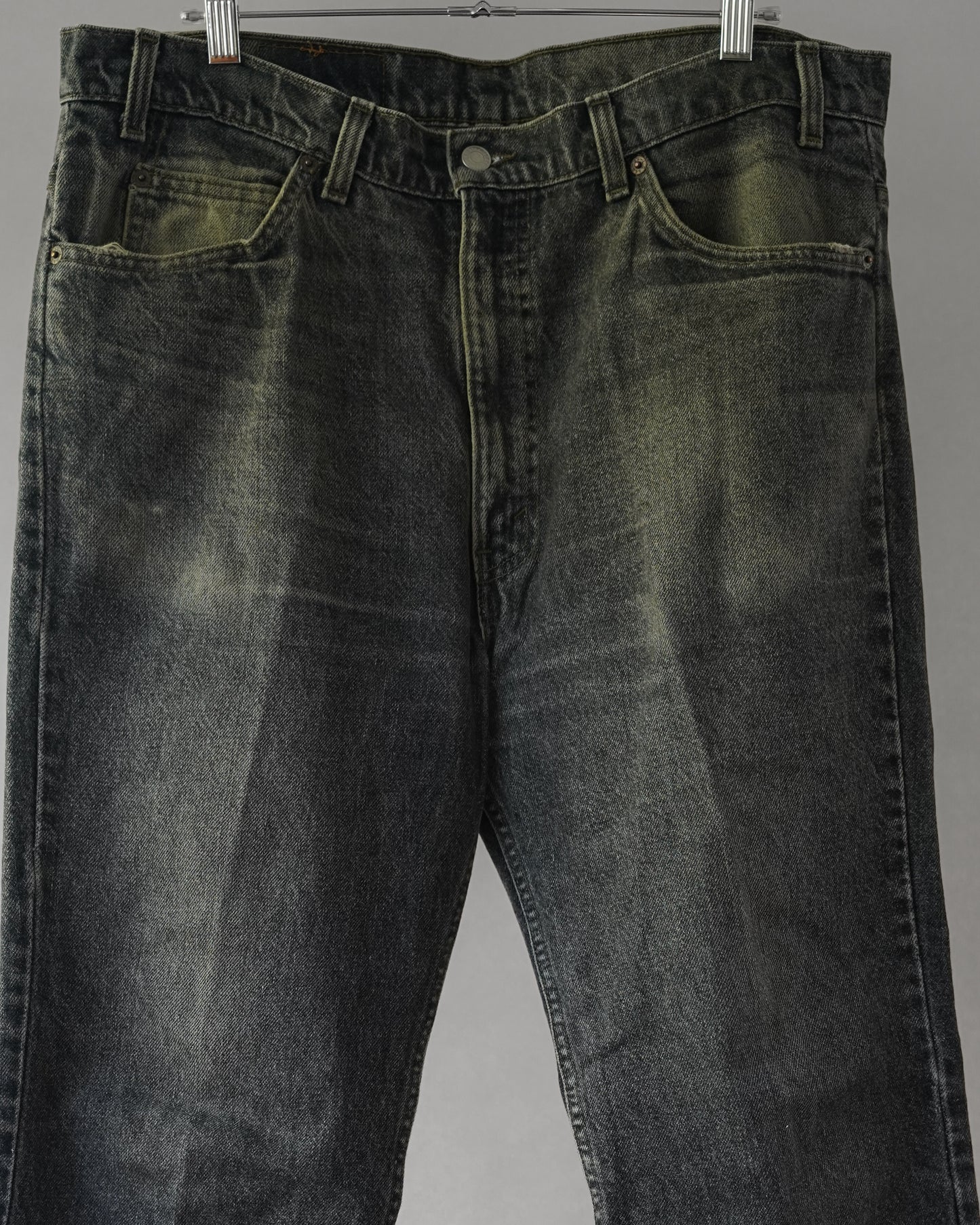 90's Faded Black Levi's 517 (bootcut) Jeans - 36x33