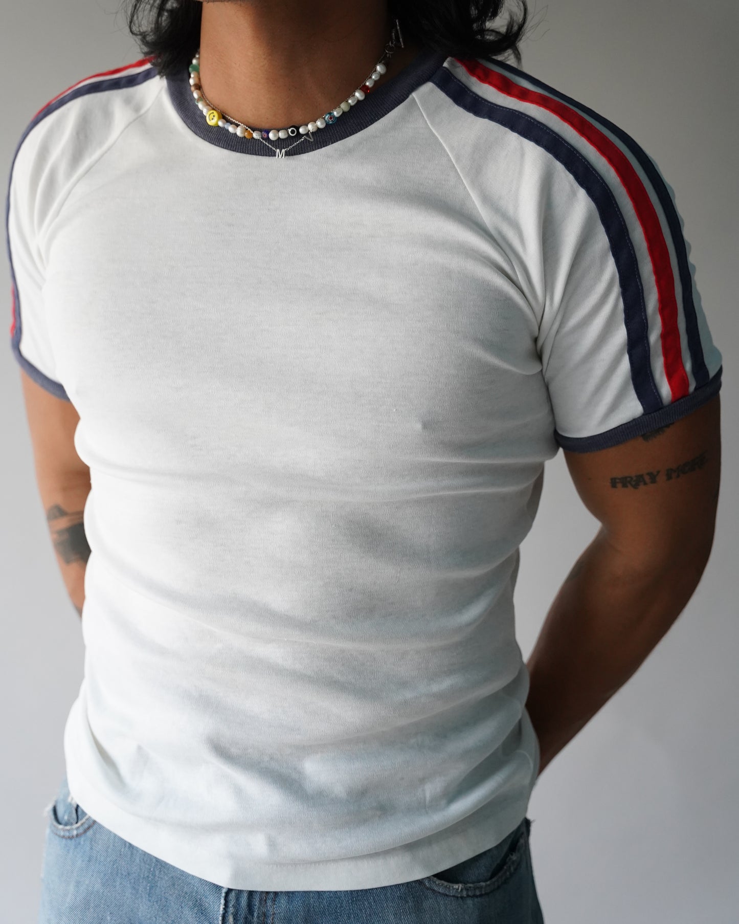70's Jantzen Ringer Tee - Large