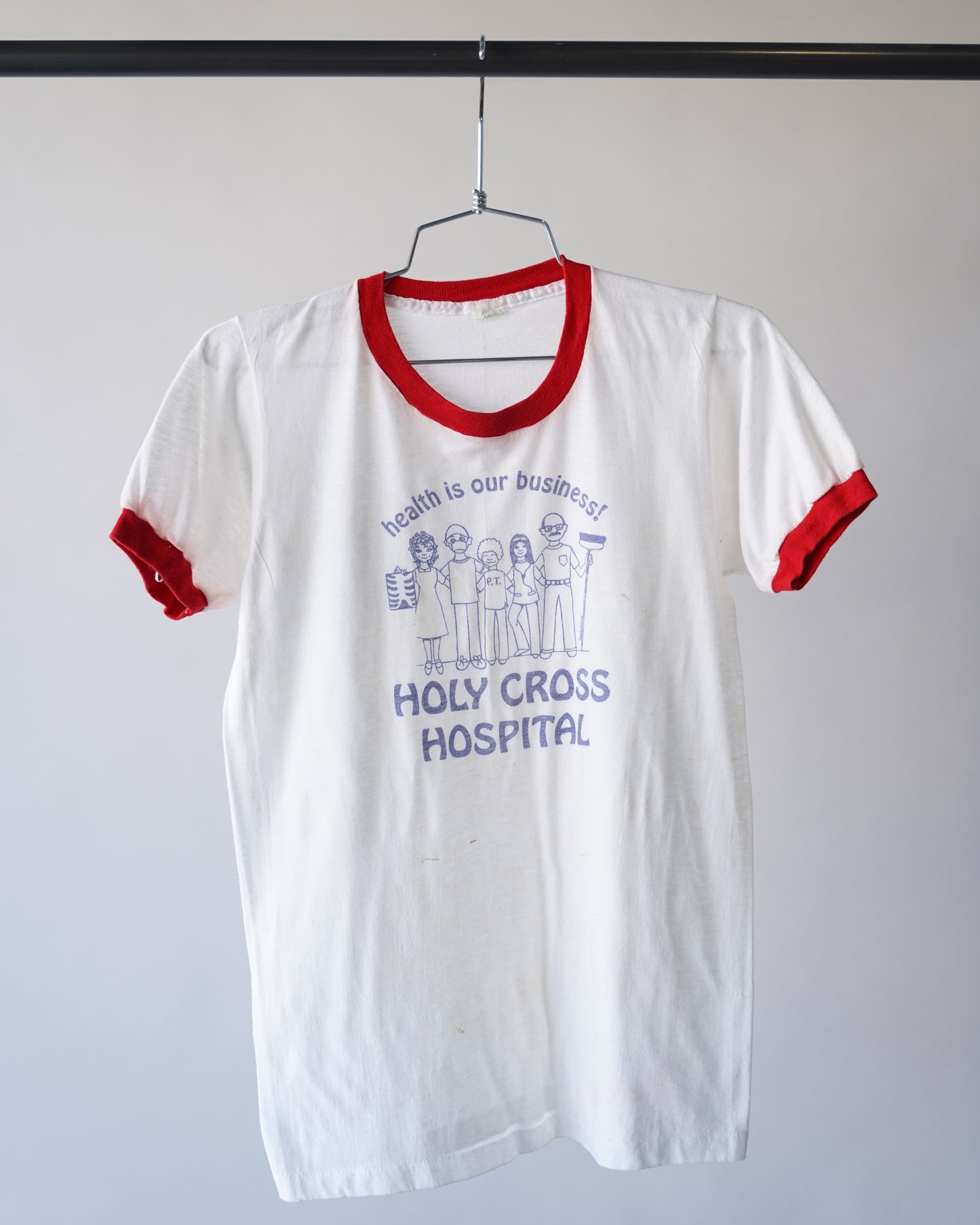 80s Holy Cross Hospital Tee - Medium