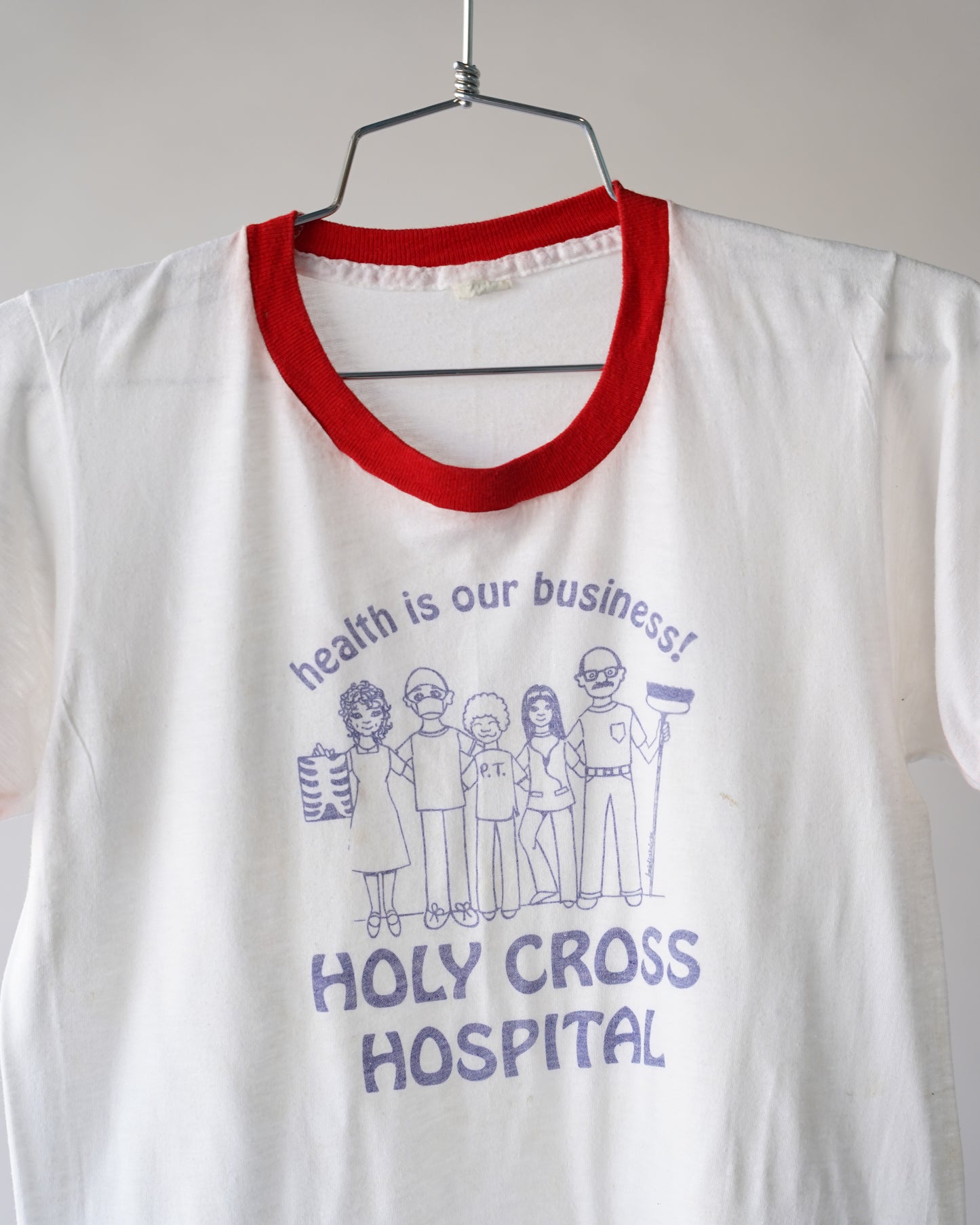 80s Holy Cross Hospital Tee - Medium