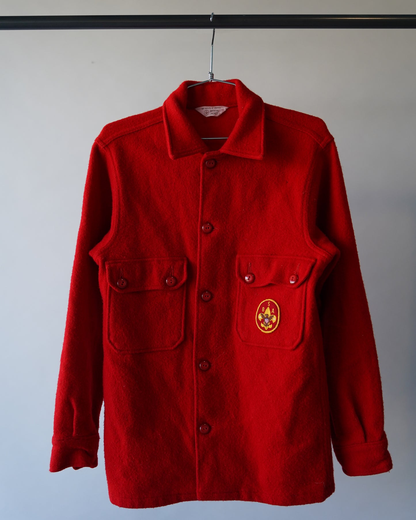 70's Boy Scouts Wool Shacket - Large