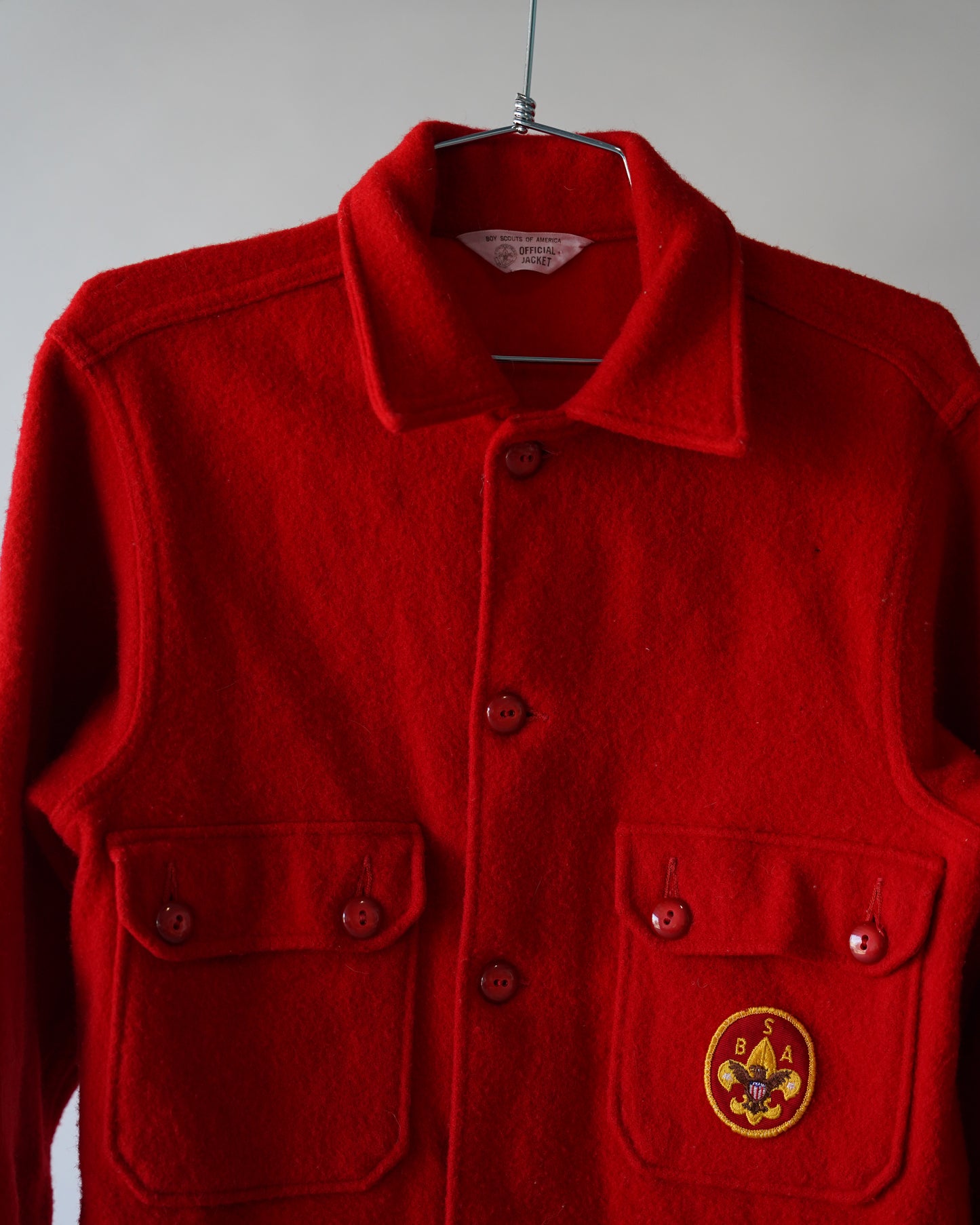 70's Boy Scouts Wool Shacket - Large