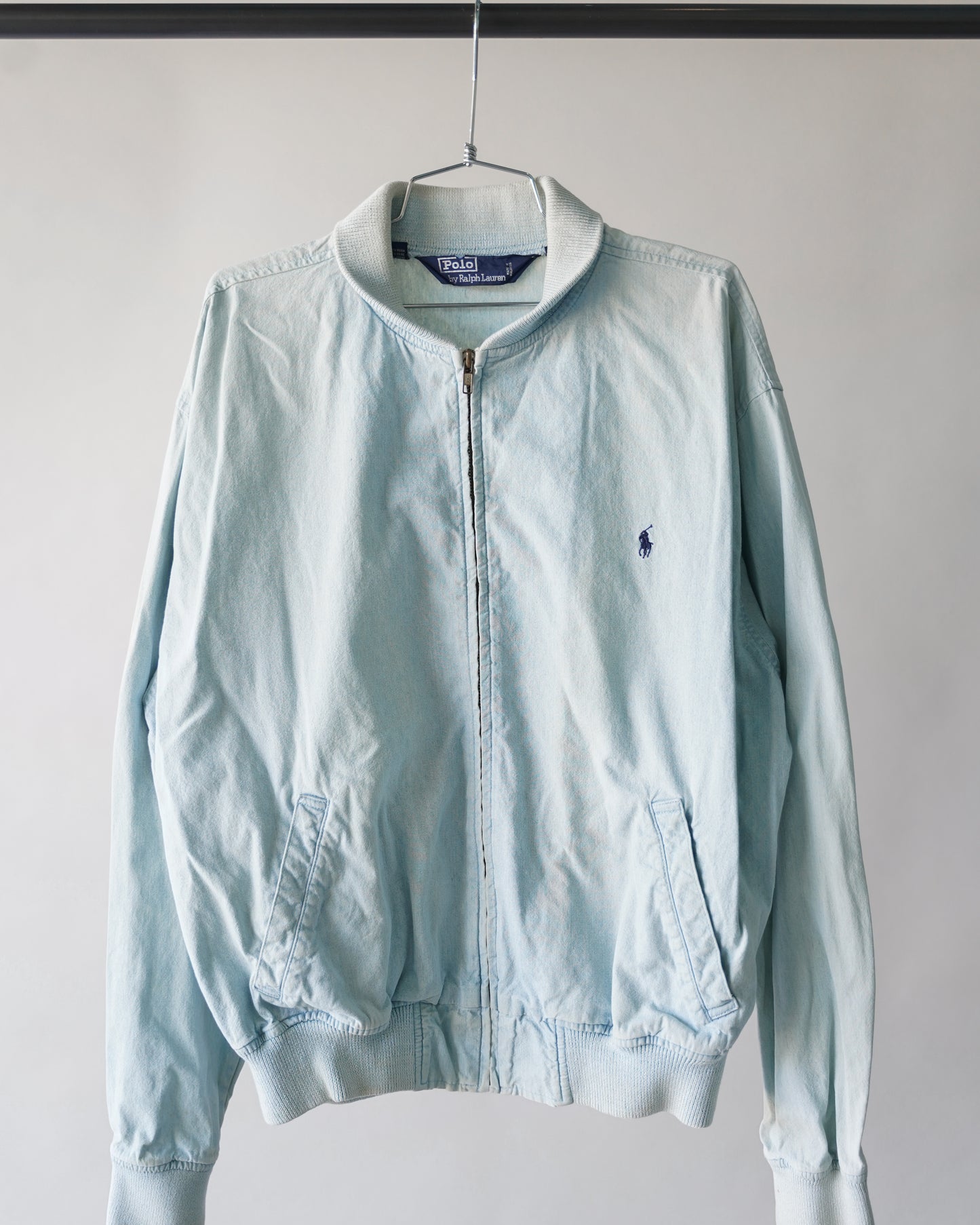 80's Polo Denim Bomber Jacket - XL